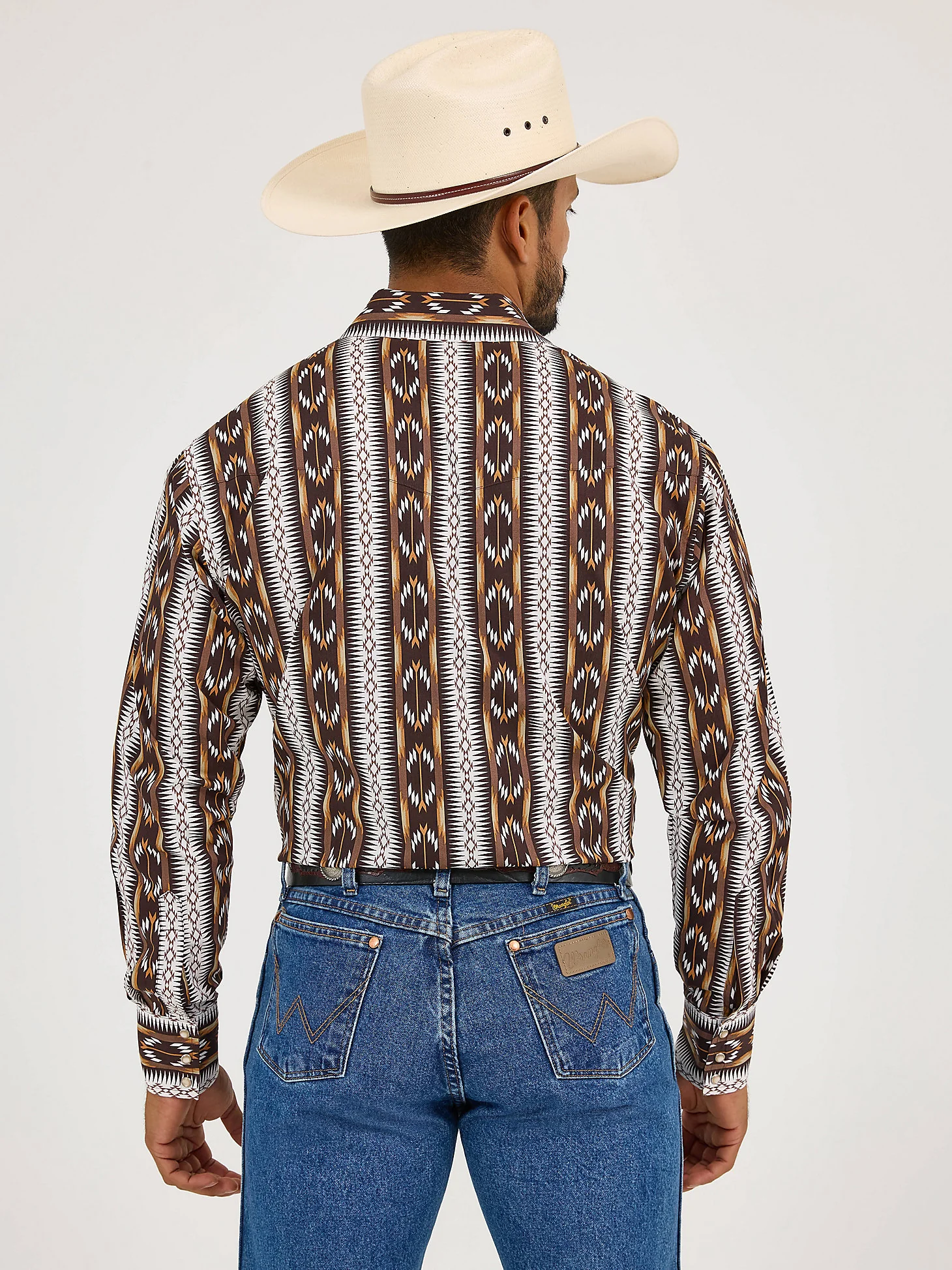 Wrangler Checotah Chocolate Aztec Men's - Image 4