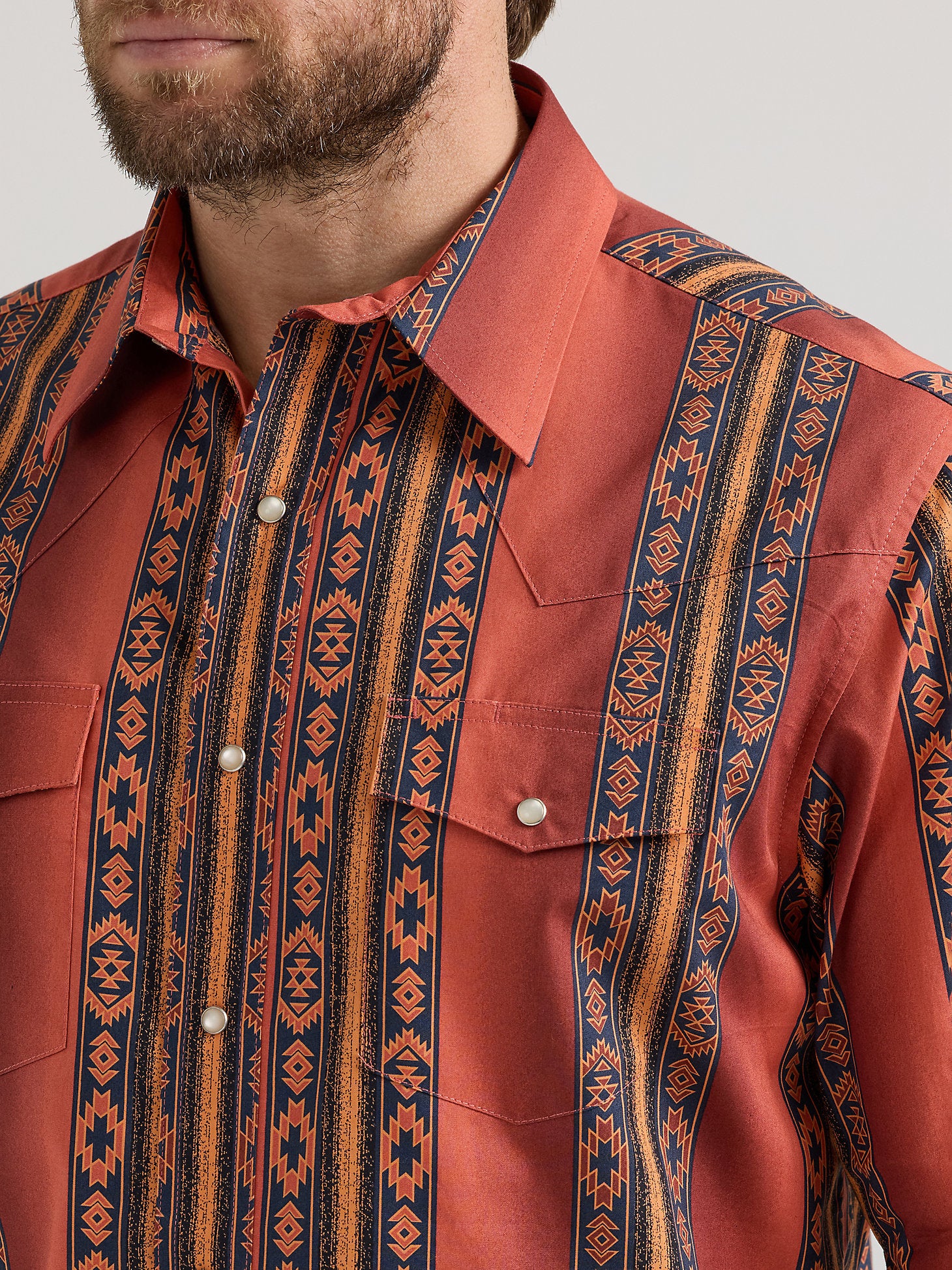 Wrangler Checotah Flame Men's Snap Up - Image 2