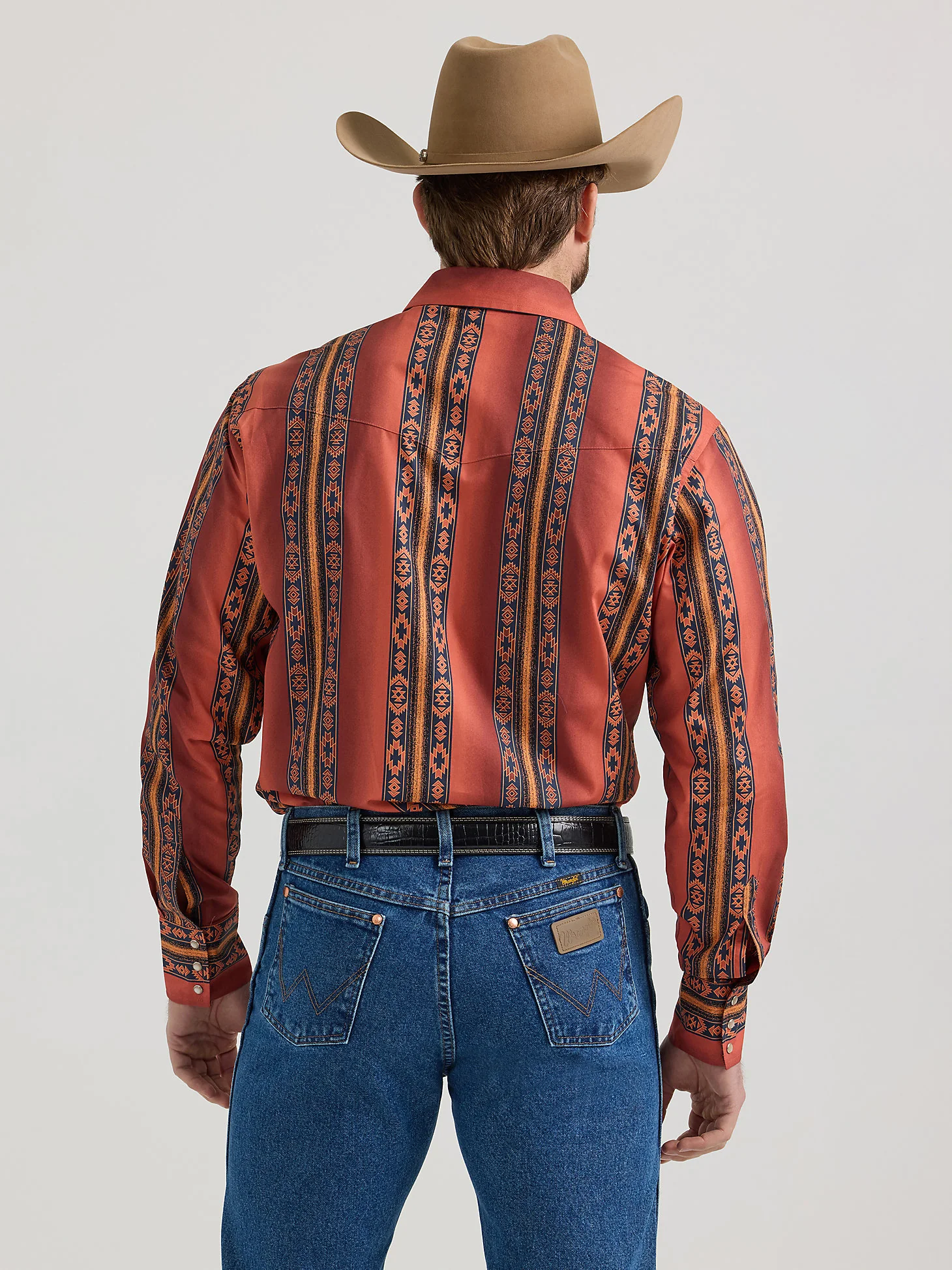 Wrangler Checotah Flame Men's Snap Up - Image 3