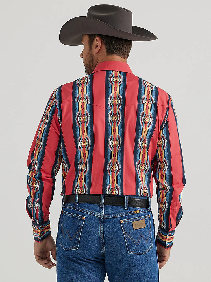 Wrangler Checotah Red Men's Snap Up - Image 3