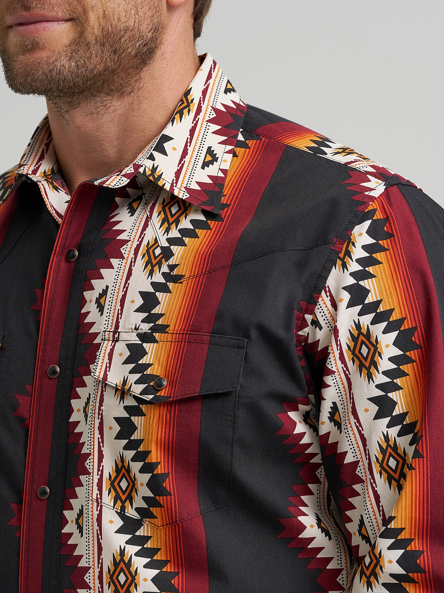 Wrangler Checotah Midnight Men's Snap Up - Image 3