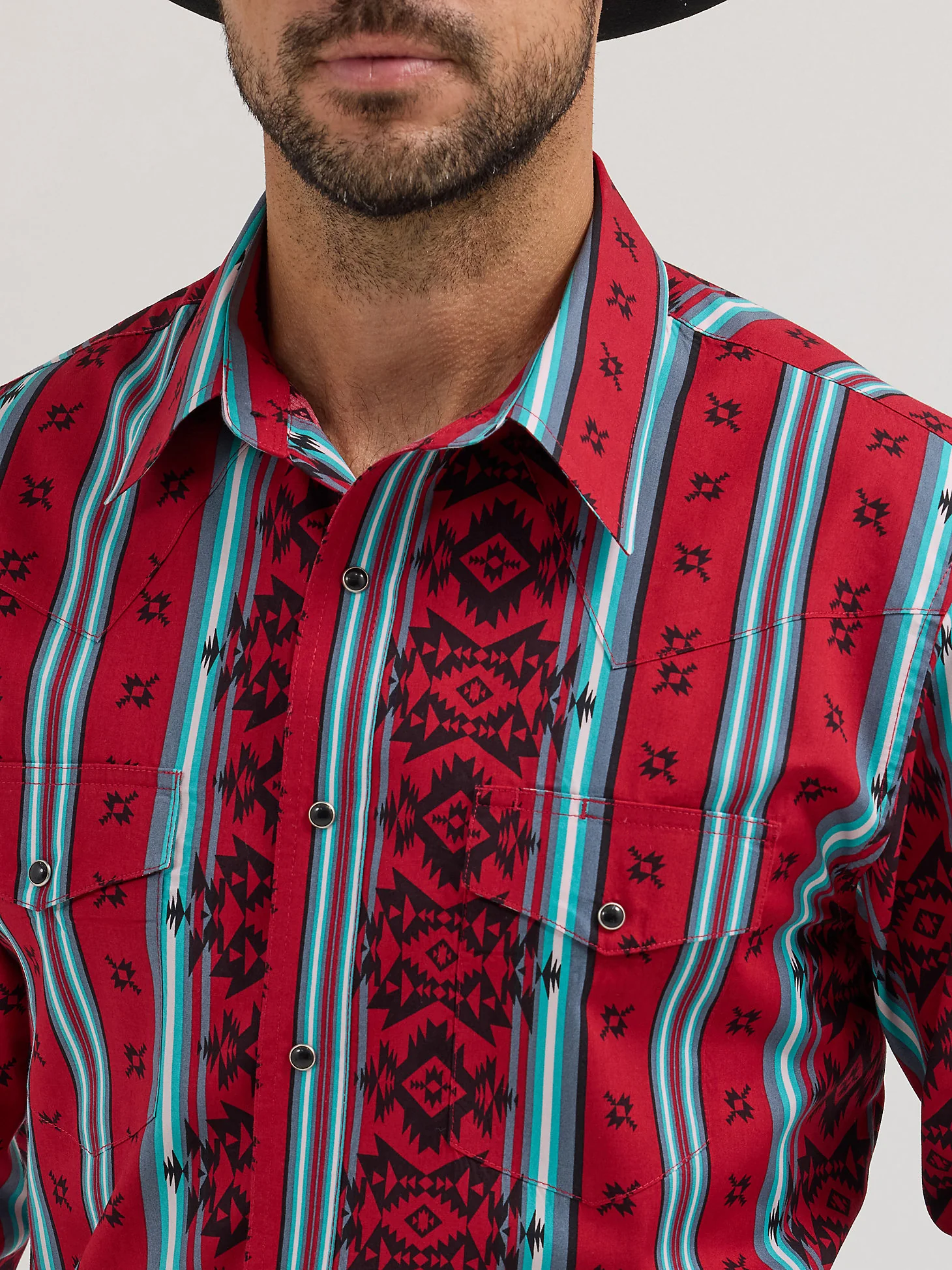 Wrangler Checotah Red Aztec Men's - Image 2