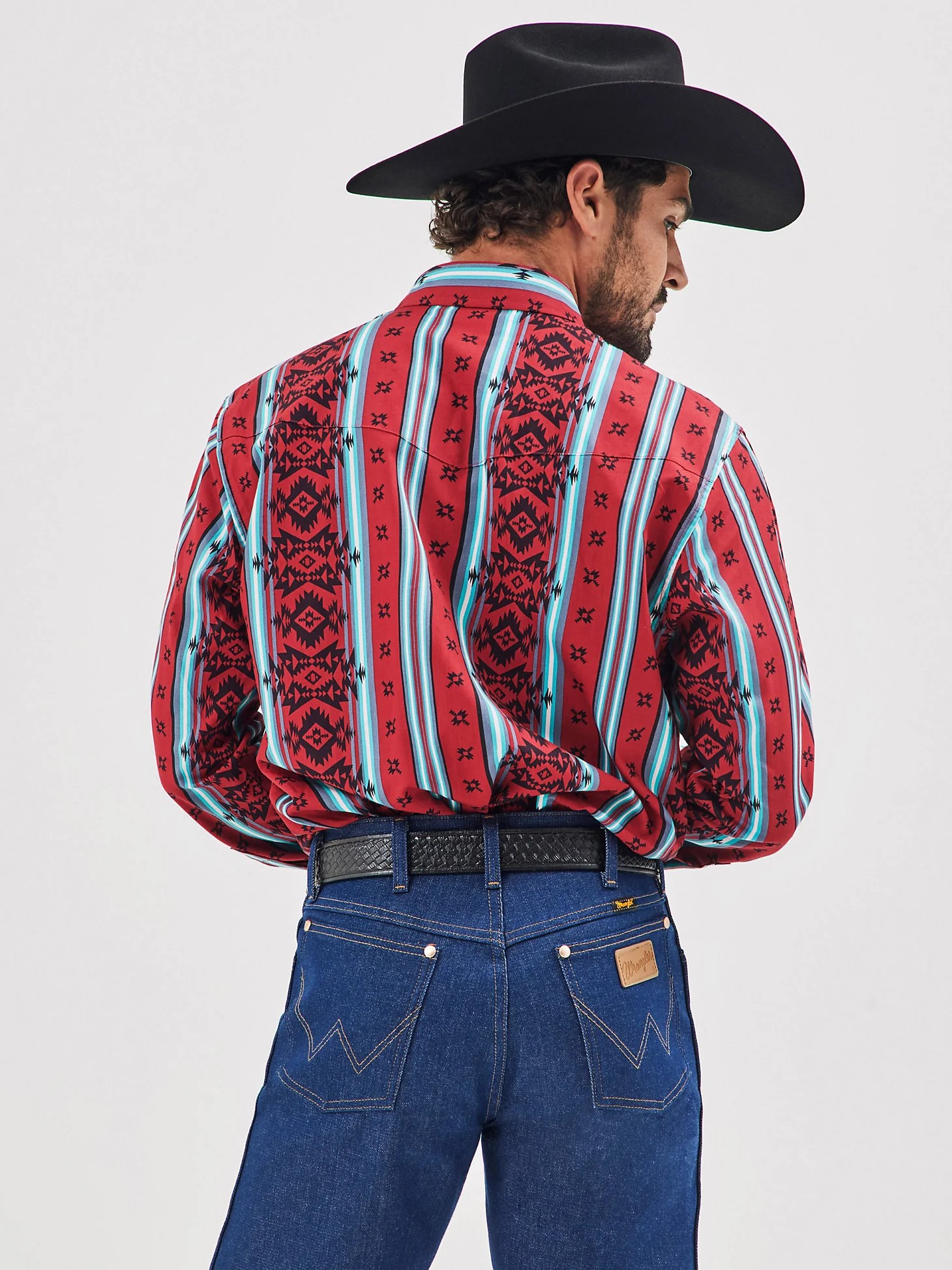 Wrangler Checotah Red Aztec Men's - Image 5