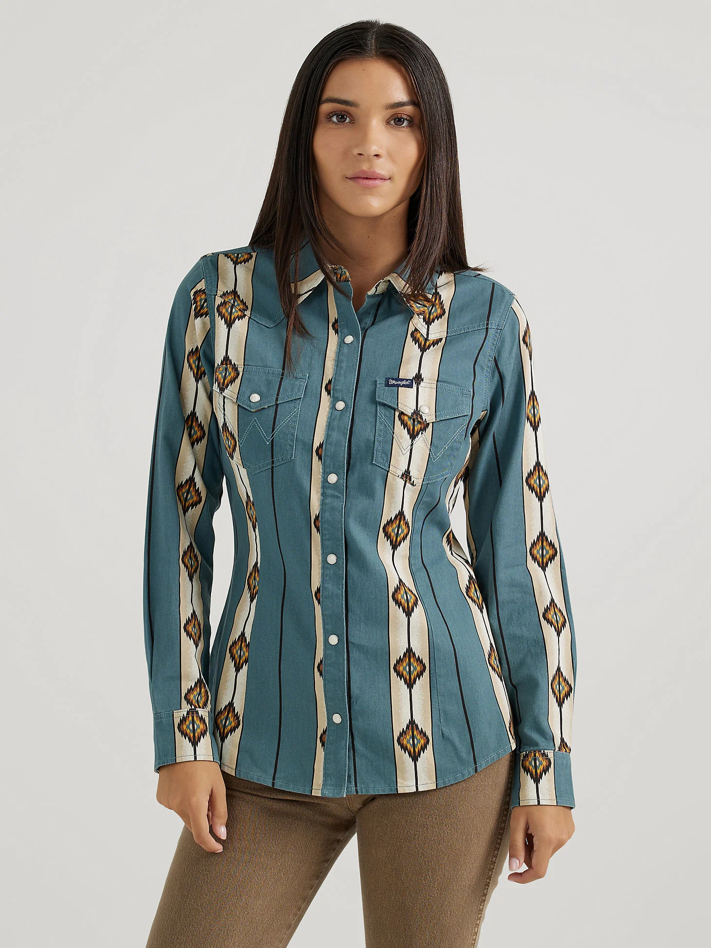 Wrangler Checotah Teal Women's - Image 5