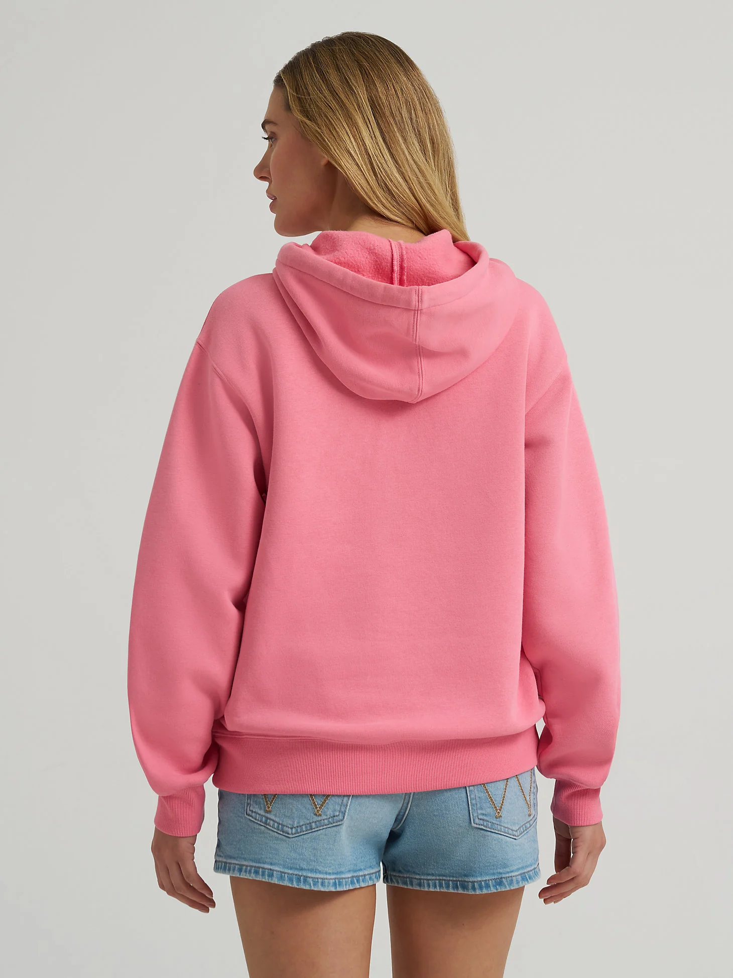 Wrangler Classic Logo Pink Hoodie - Image 2