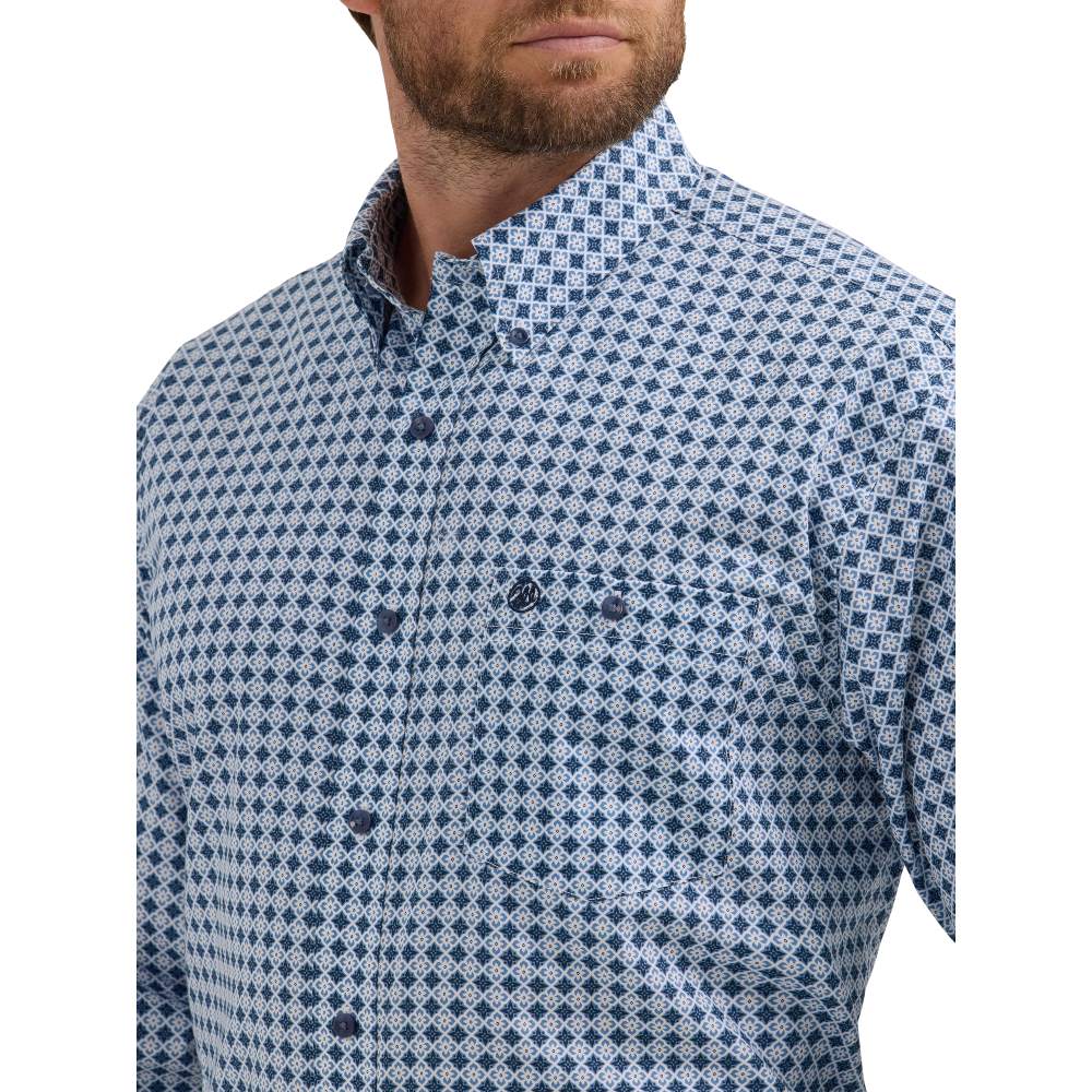 Wrangler Classics Blue Diamond Men's Button Up - Image 2