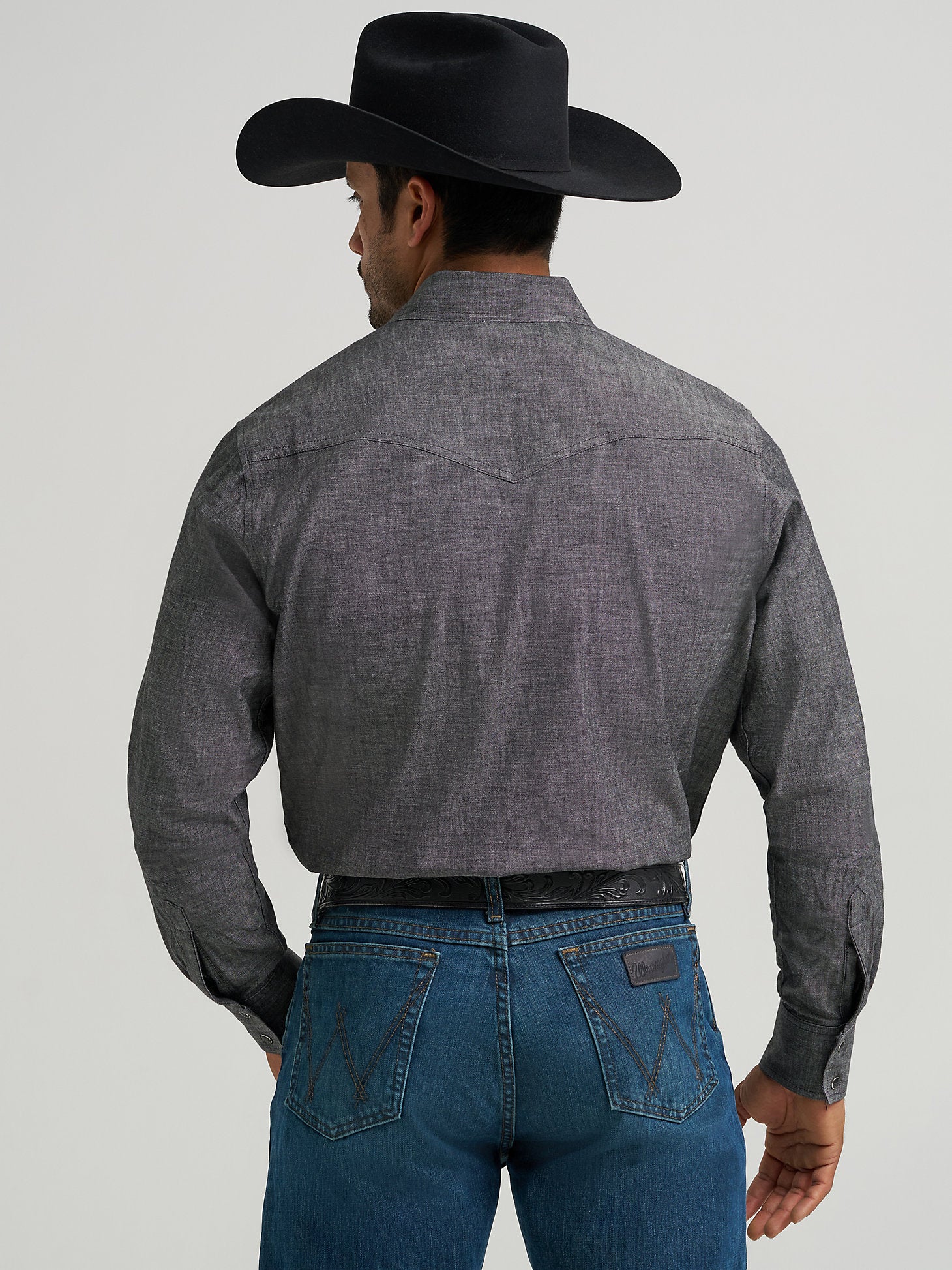 Wrangler Cody Johnson Snap Up Charcoal - Image 2