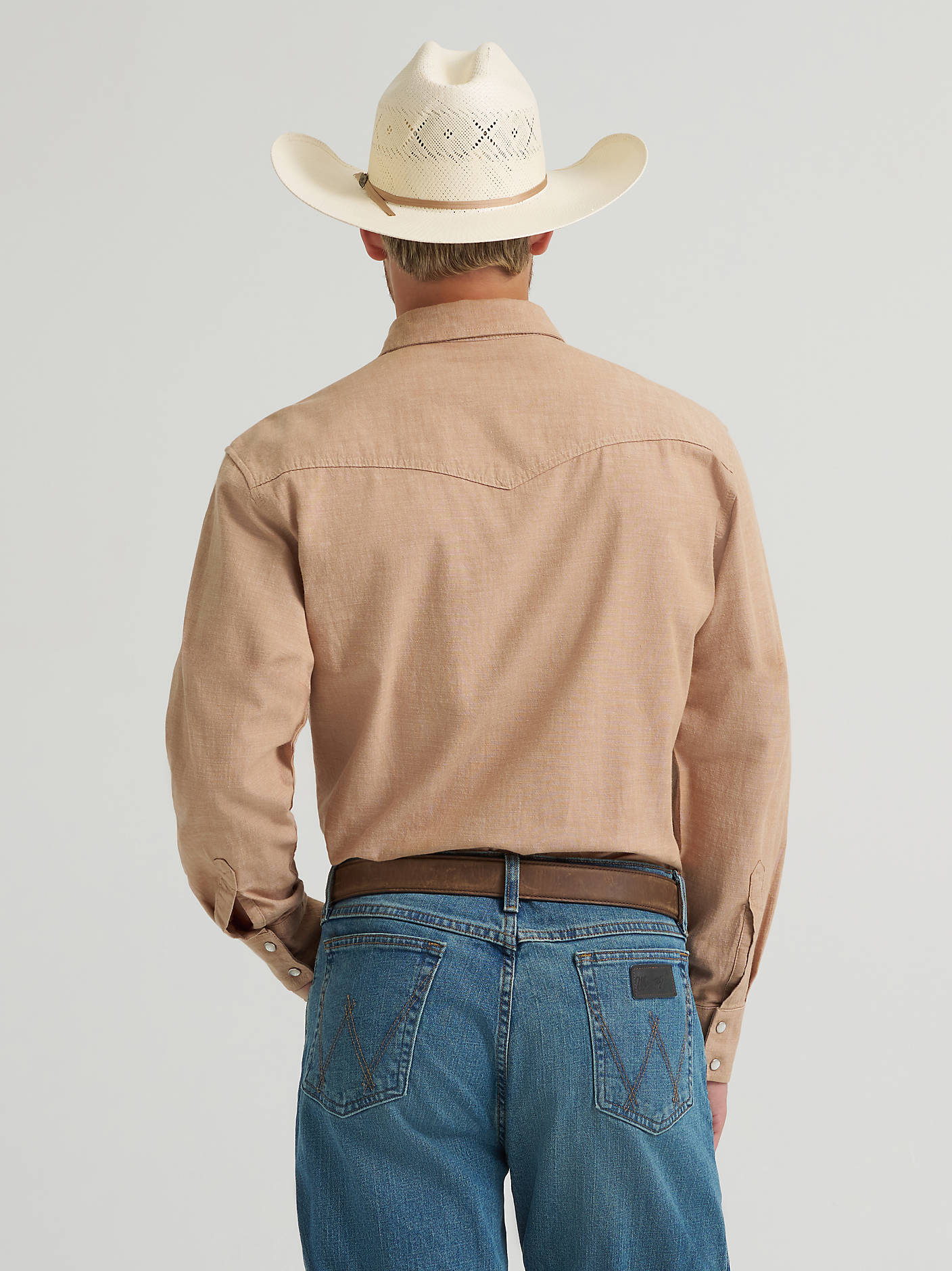 Wrangler Cody Johnson Snap Up Tan - Image 2