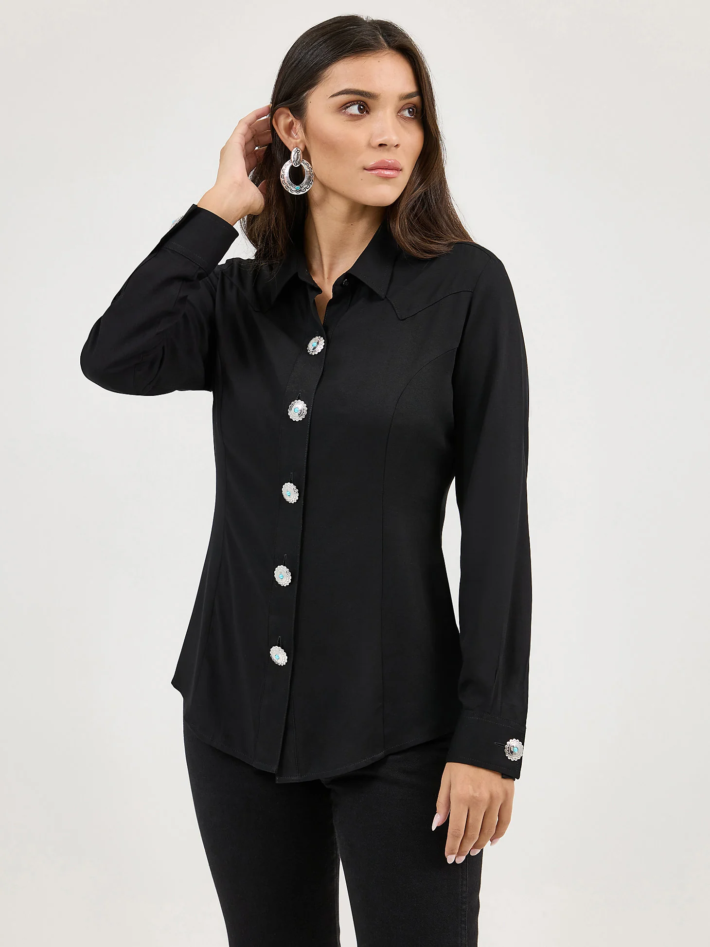 Wrangler Concho Black Blouse - Image 3