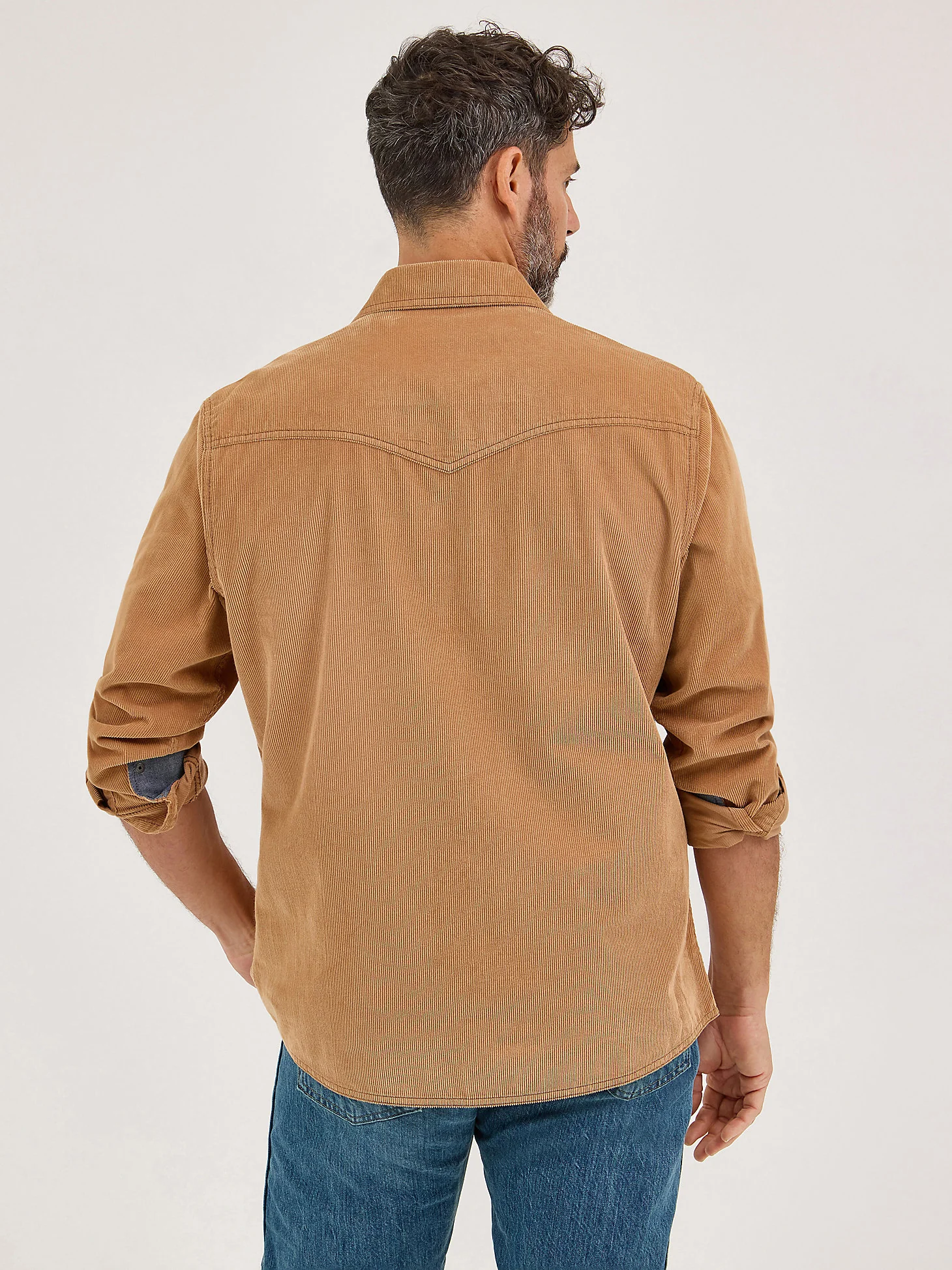 Wrangler Corduroy Snap Up Sandy - Image 5