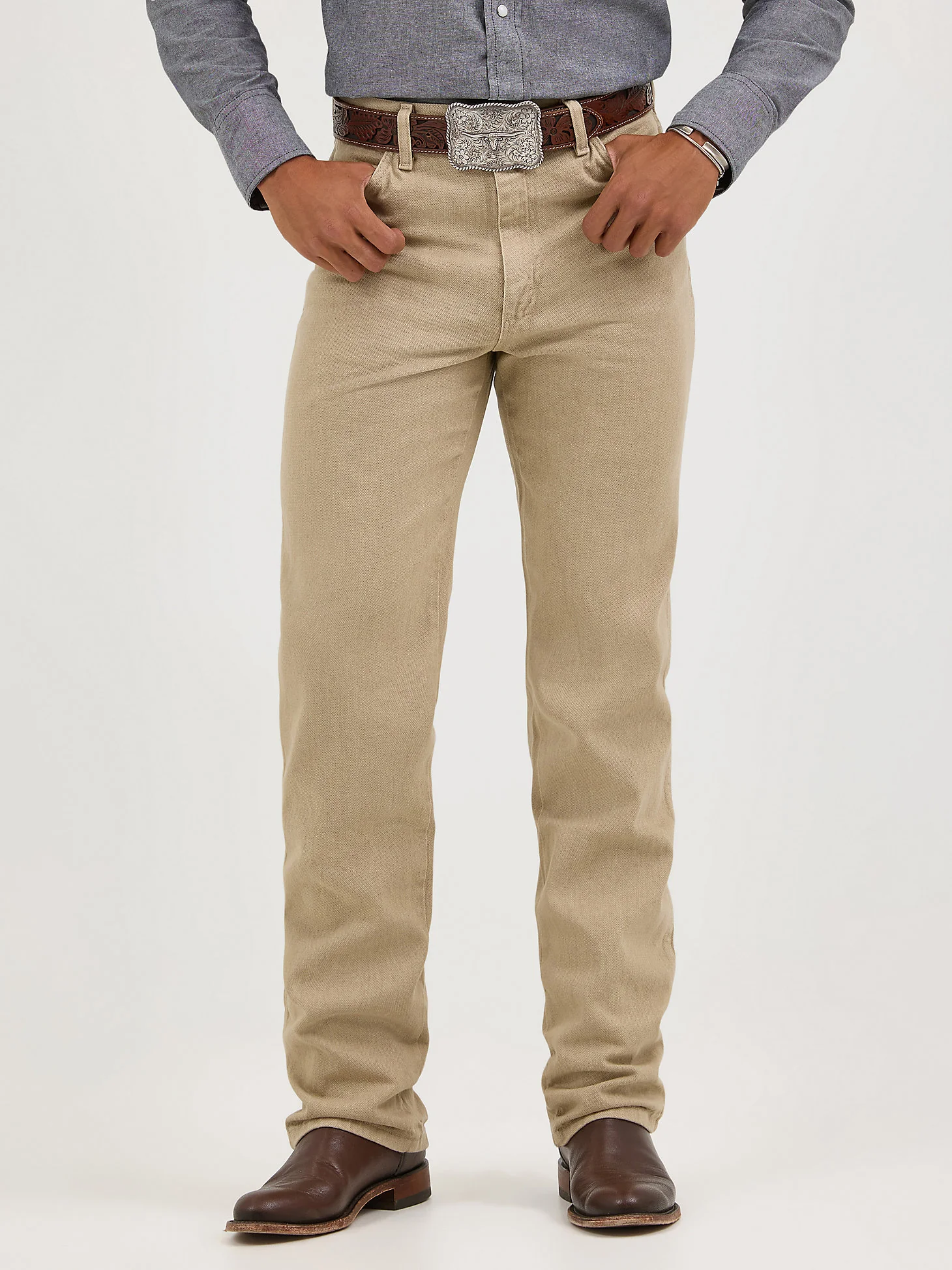 Wrangler Cowboy Cut Beige Slim Fit - Image 2