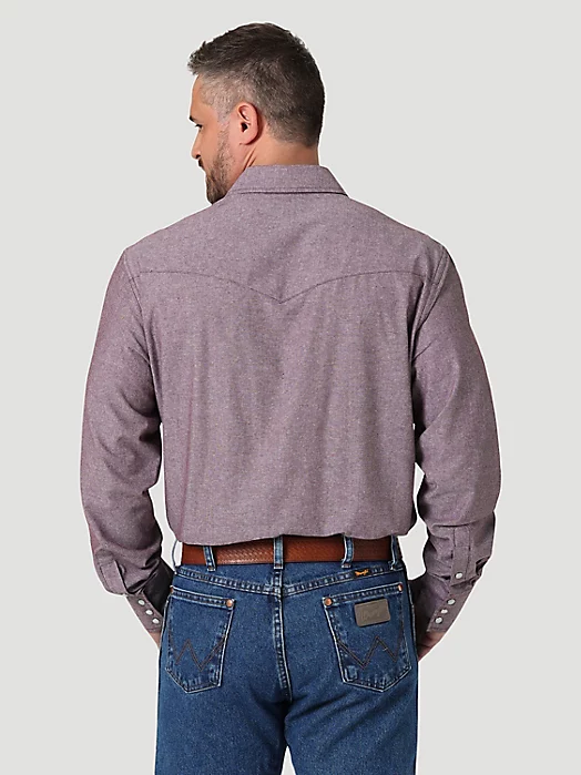 Final Sale ✨ Wrangler Cowboy Cut Chambray Snap Up - Image 4