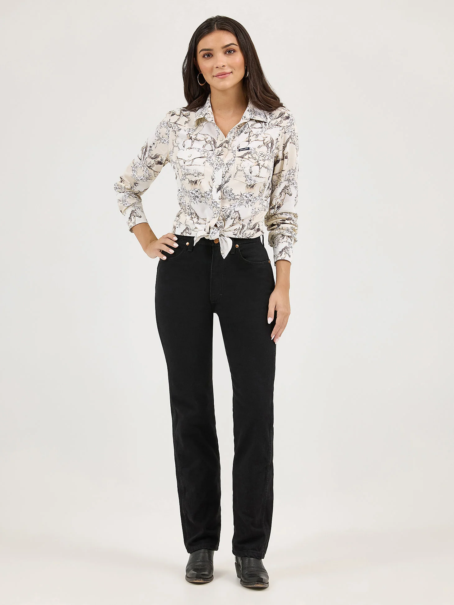 Wrangler Cream Saddle Up Snap Up - Image 5