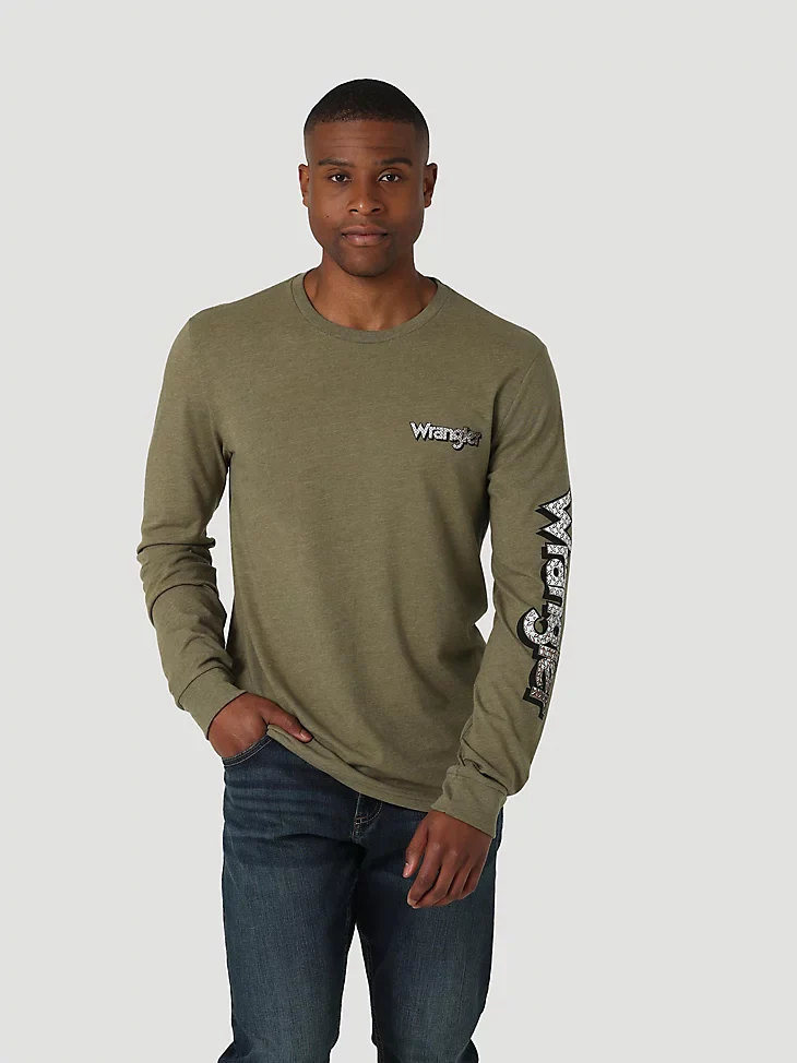 Final Sale ✨Wrangler Diamond Cut Men's Long Sleeve T-Shirt - Image 2