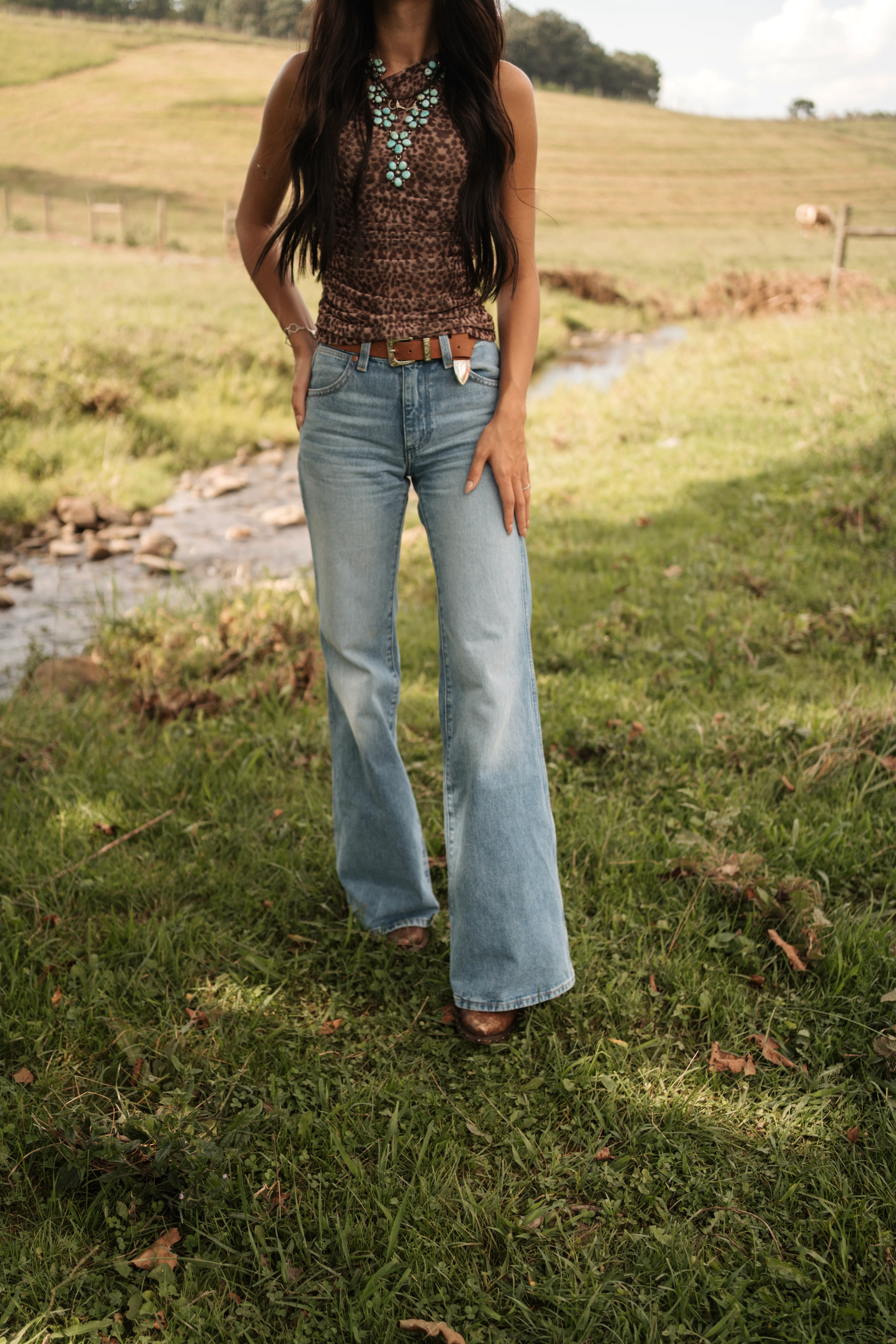Wrangler Daytona Light Wash Flare - Image 3