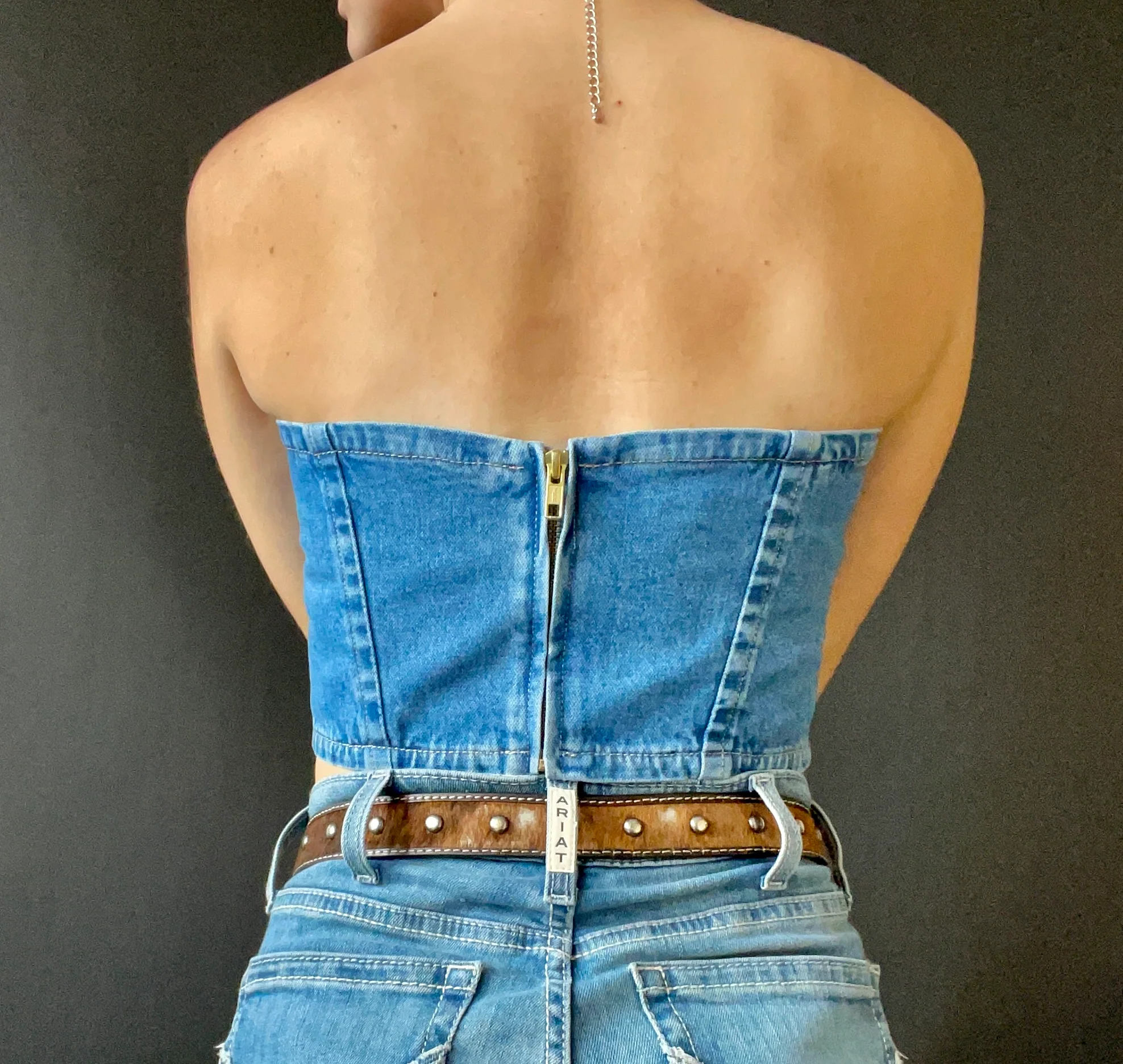 Final Sale ✨ Wrangler Denim Bustier - Image 3