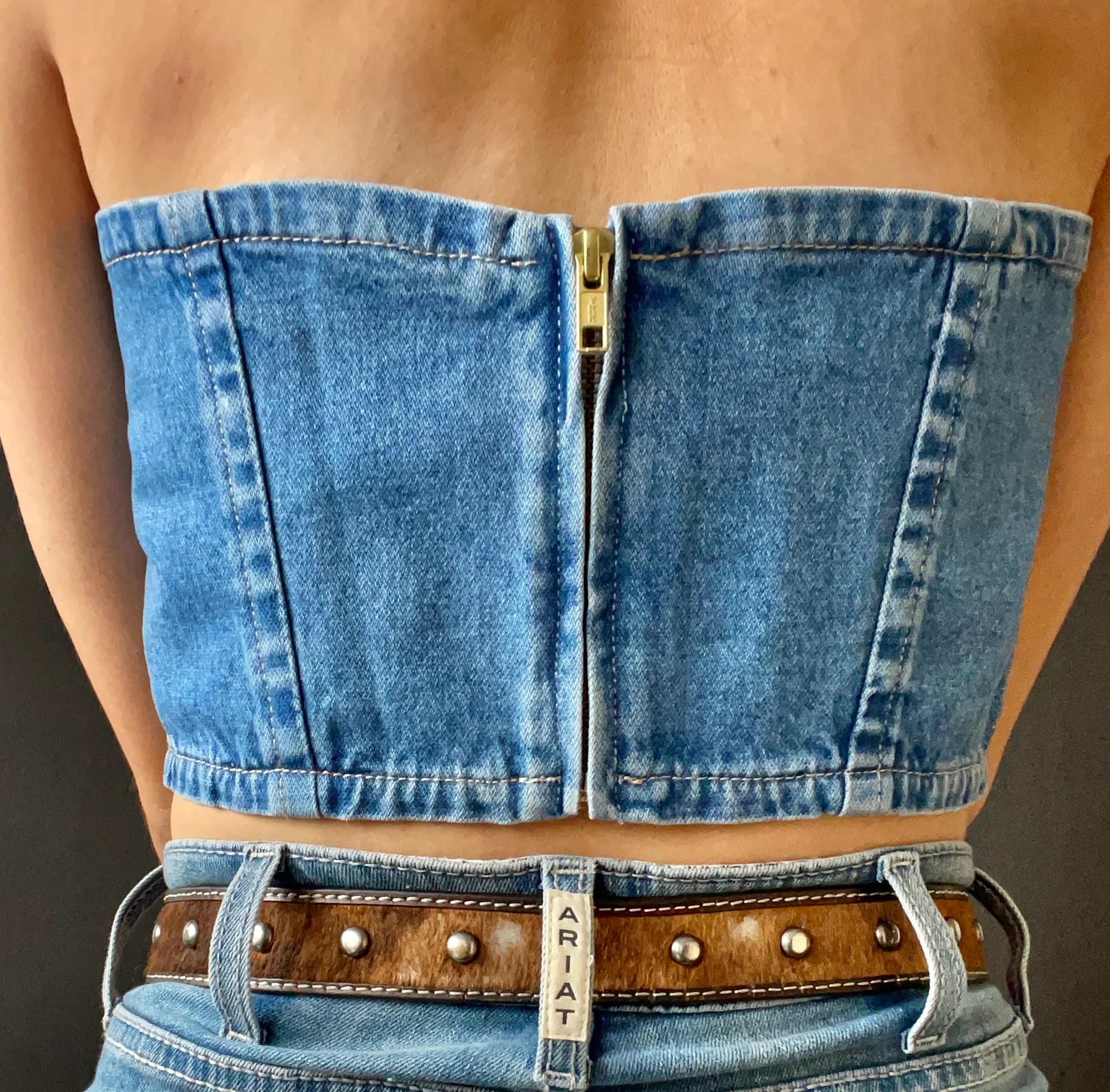 Final Sale ✨ Wrangler Denim Bustier - Image 4