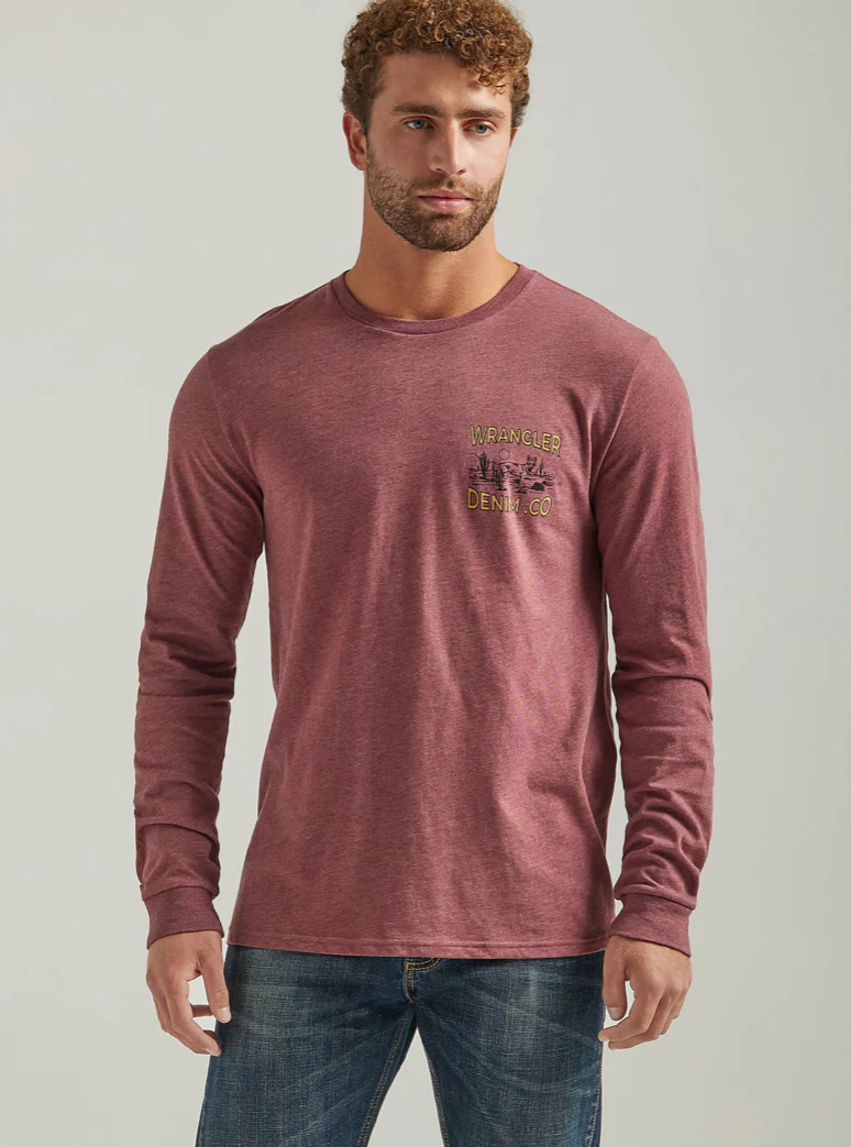 Final Sale ✨ Wrangler Denim Co Long Sleeve Tee - Image 3