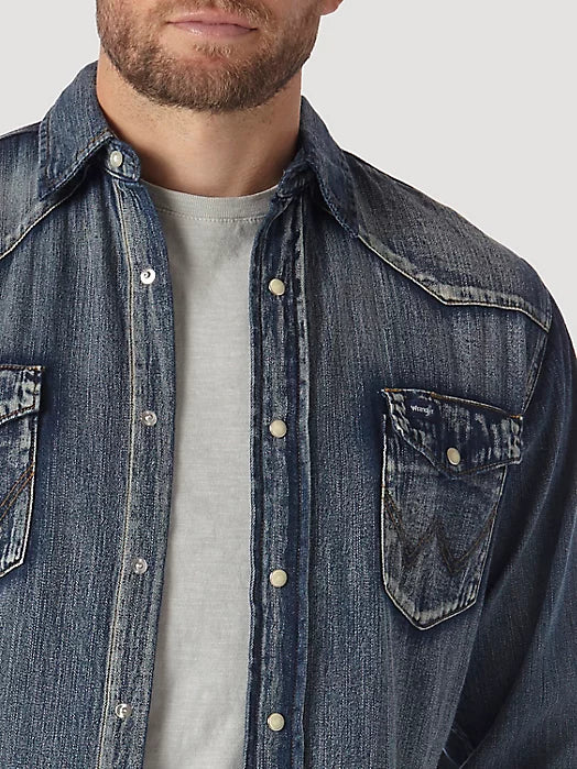 Final Sale ✨ Wrangler Cowboy Snap Up Antique - Image 3