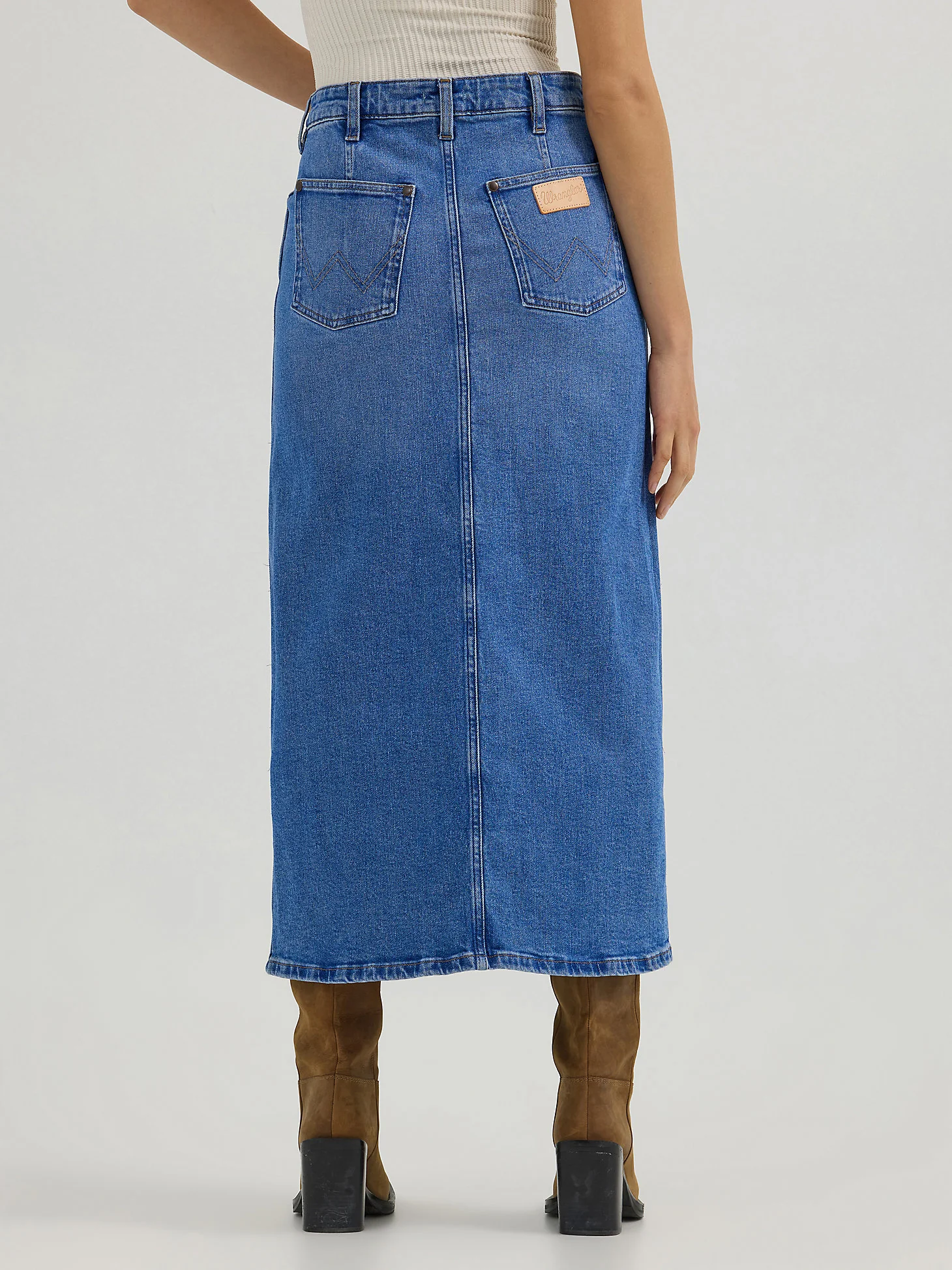 Final Sale ✨ Wrangler Denim Love Midi Skirt - Image 2