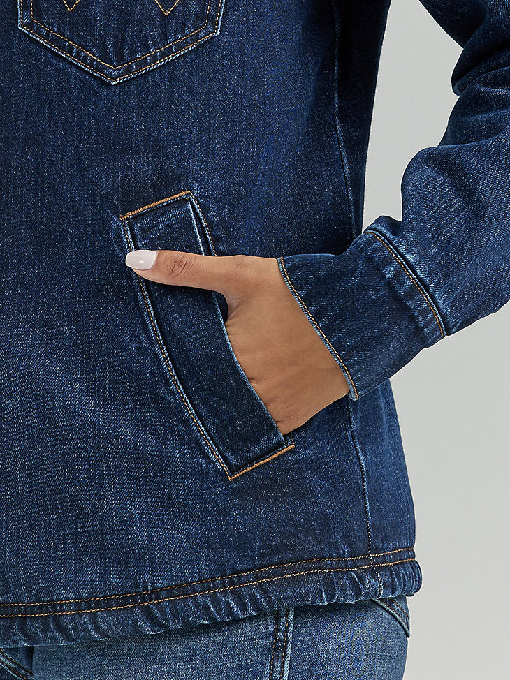 Wrangler Denim Love Sherpa Jacket - Image 3