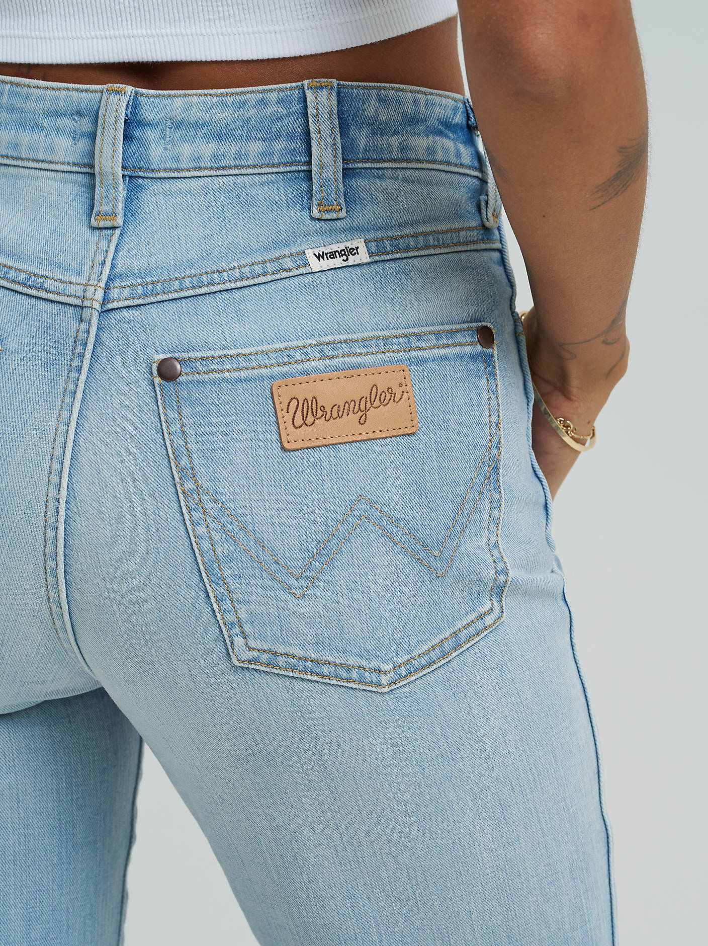 Wrangler Dusty Sky Bootcut Jeans - Image 4