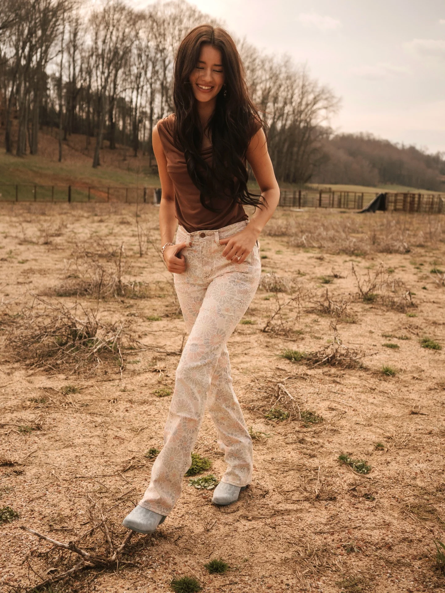 Wrangler Dusty Spring Flower Garden Bootcut - Image 3