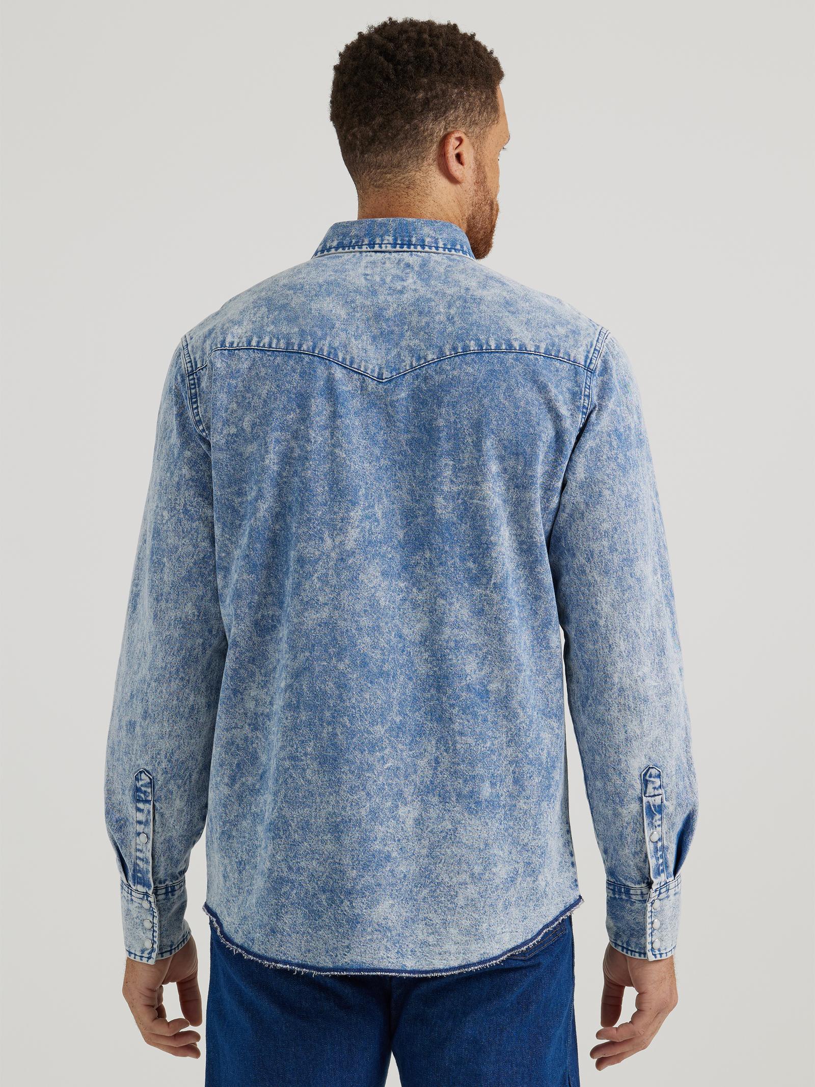 Wrangler Eli Acid Wash Snap Up - Image 3
