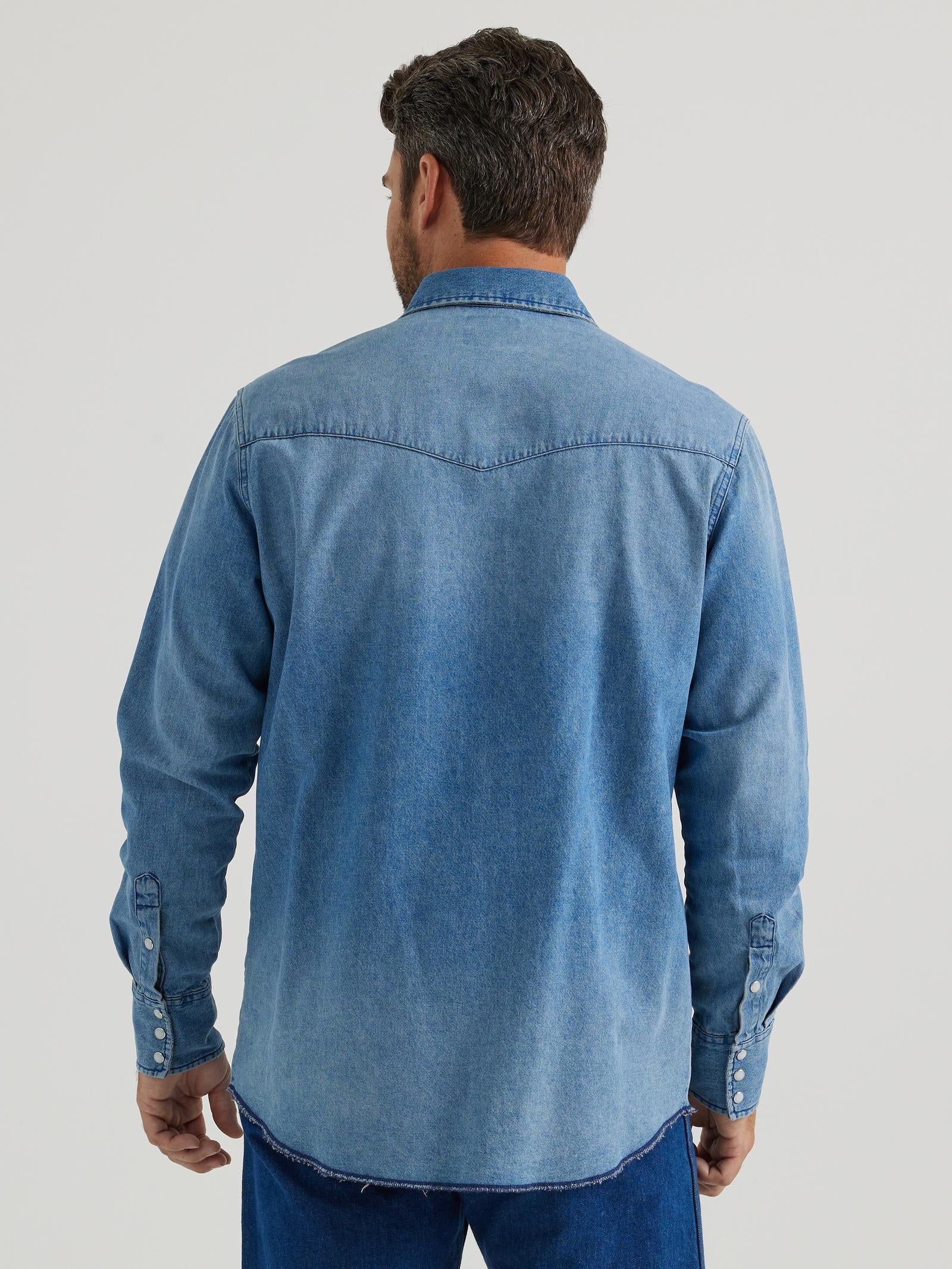 Wrangler Eli Light Denim Snap Up - Image 3