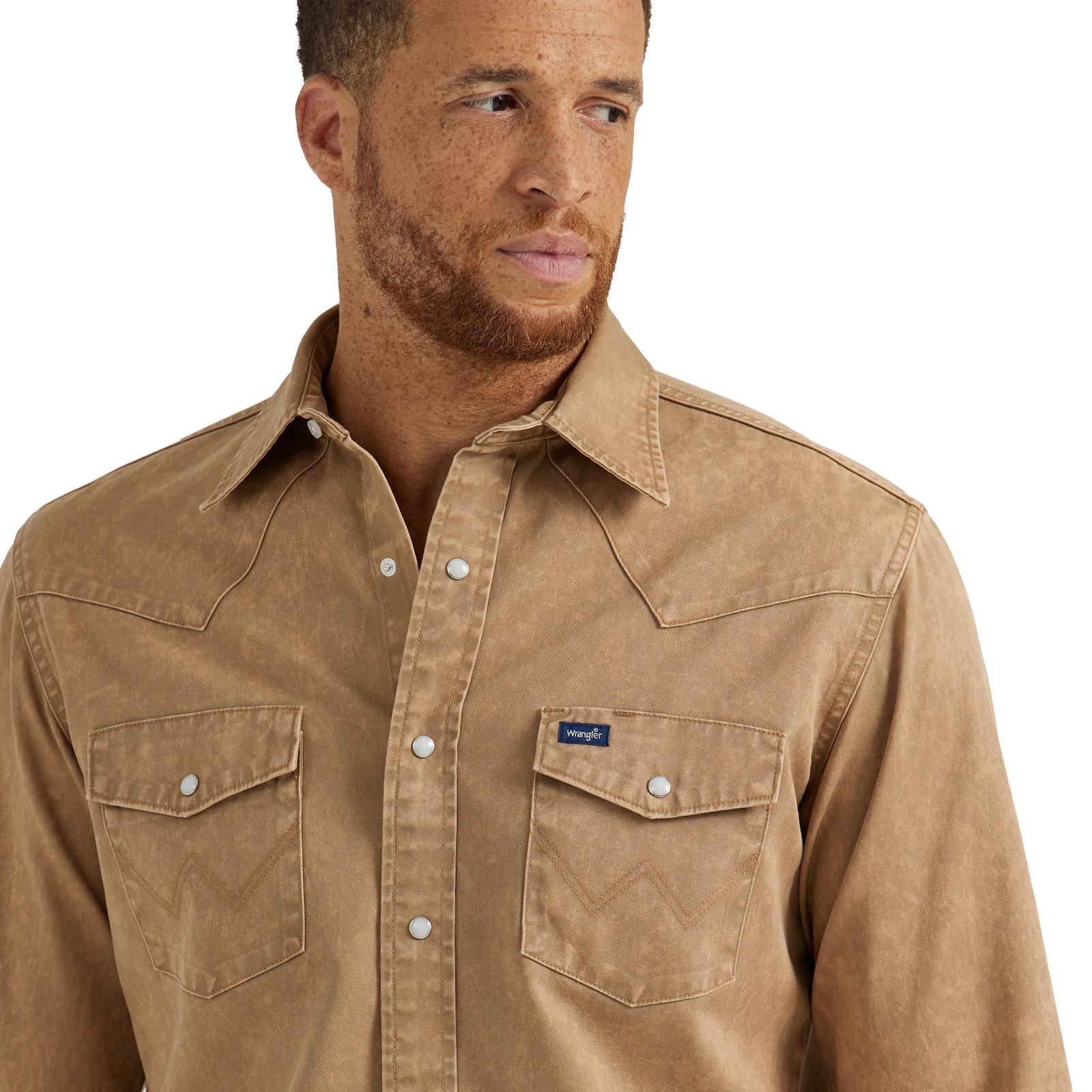 Wrangler Eli Tan Snap Up - Image 2
