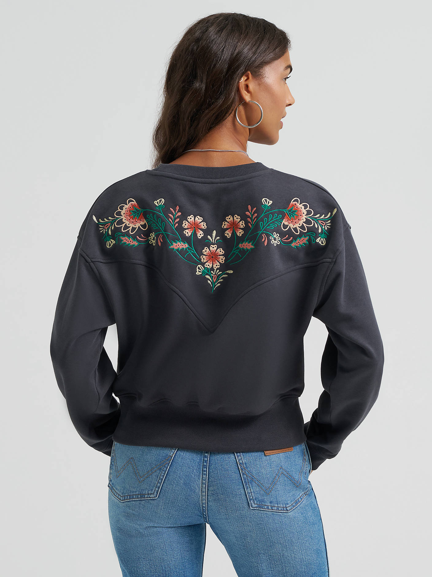Wrangler Embroidery Yoke Crop Top - Image 2