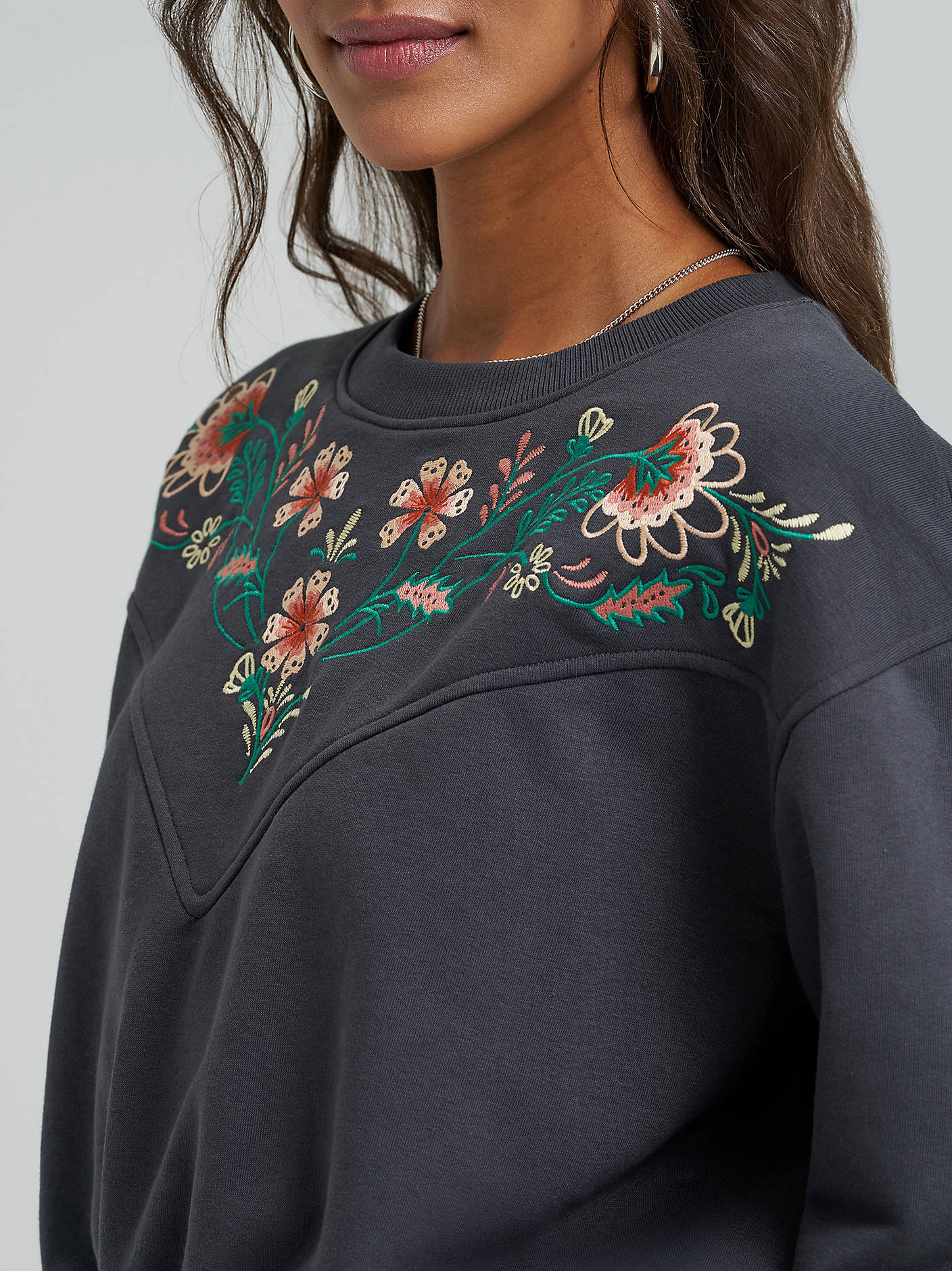 Wrangler Embroidery Yoke Crop Top - Image 3
