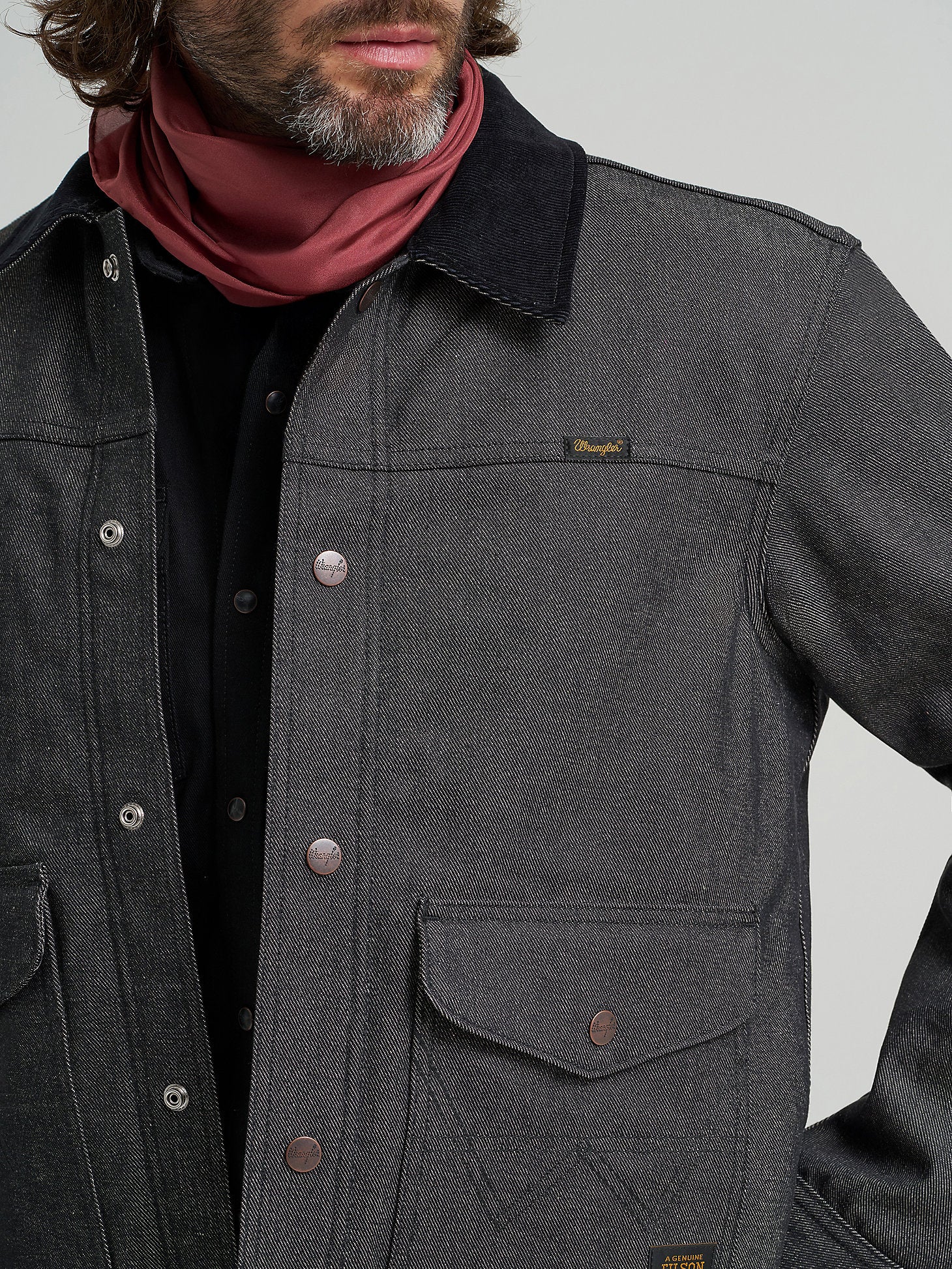Wrangler Filson Black Denim Work Jacket - Image 5