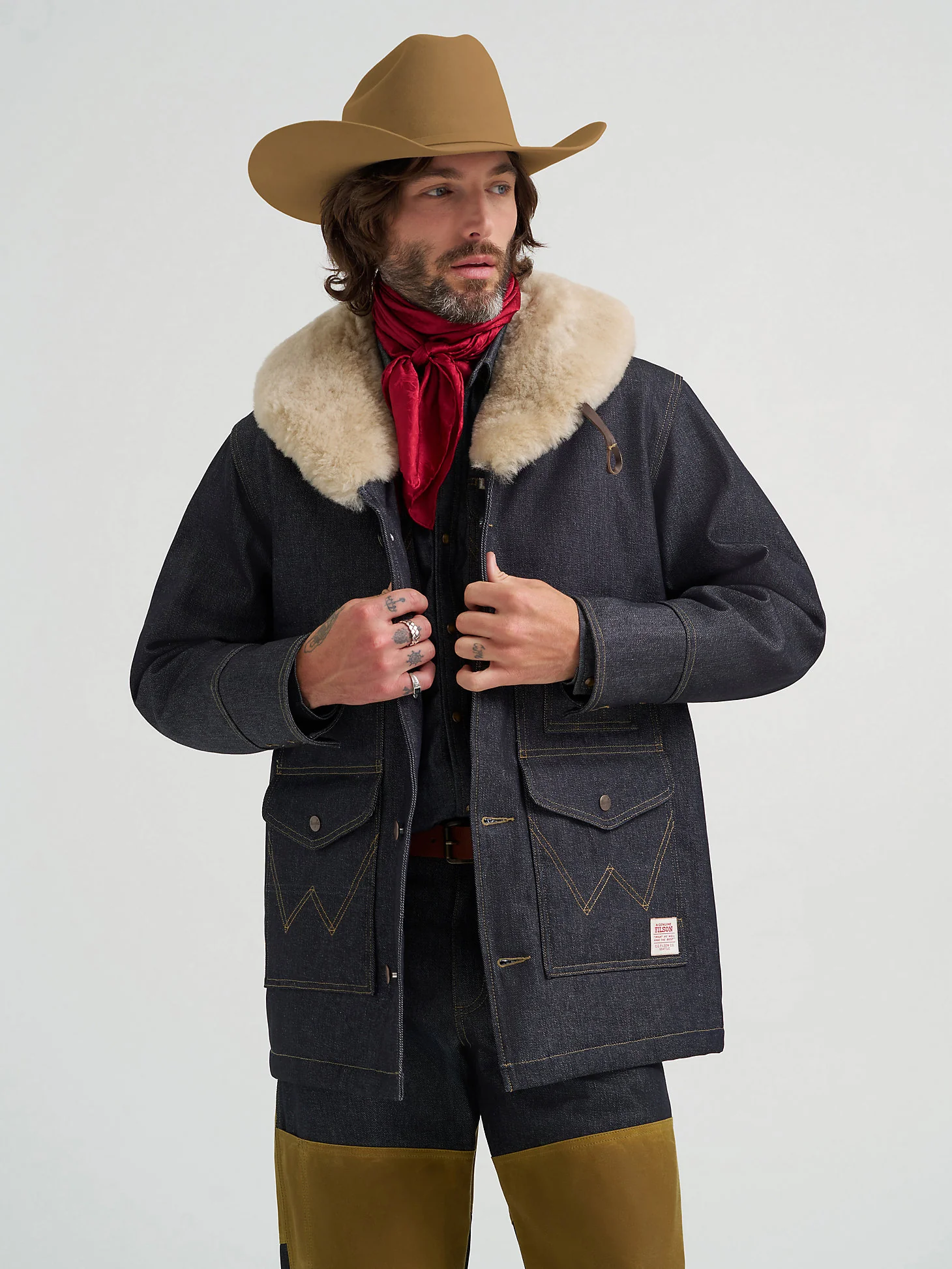 Wrangler Filson Packer Jacket Indigo - Image 3