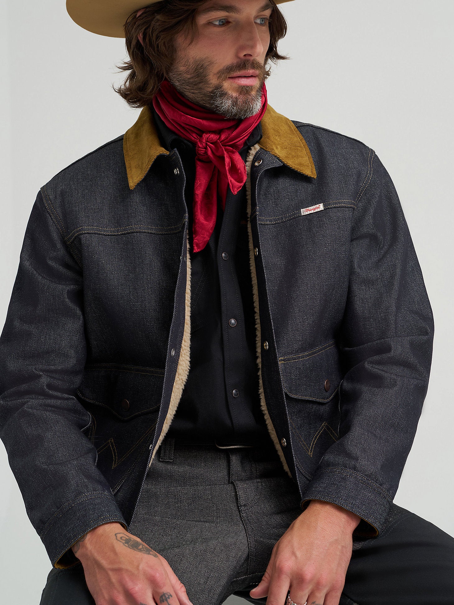 Wrangler Filson Two Tone Denim Work Jacket - Image 3