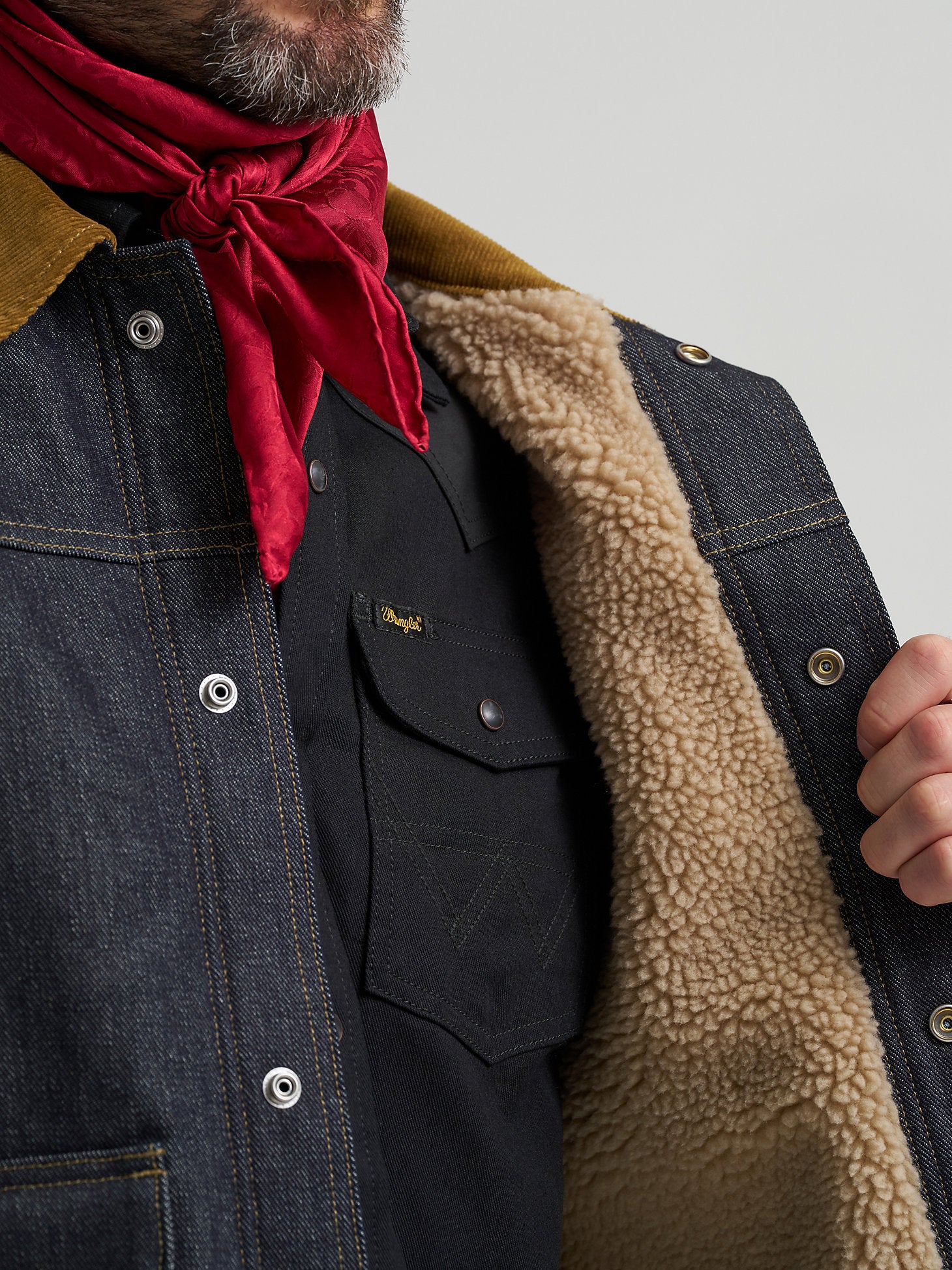 Wrangler Filson Two Tone Denim Work Jacket - Image 5