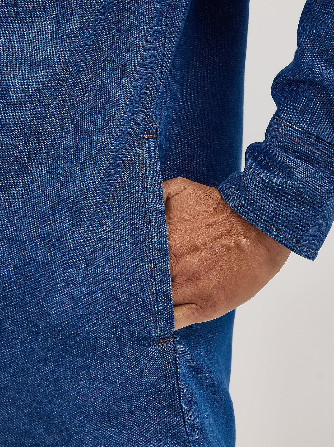 Wrangler Flannel Lined Denim Men's Snap Up - Image 3
