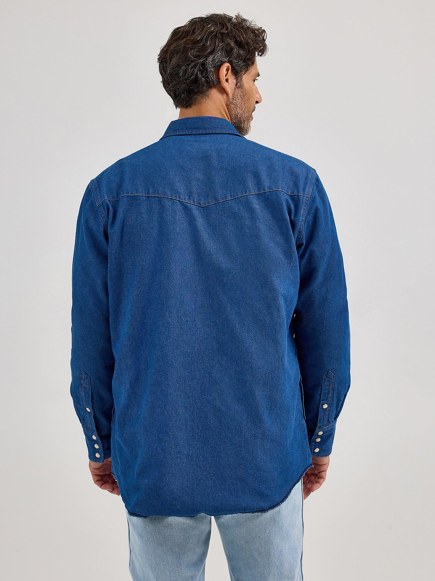 Wrangler Flannel Lined Denim Men's Snap Up - Image 5
