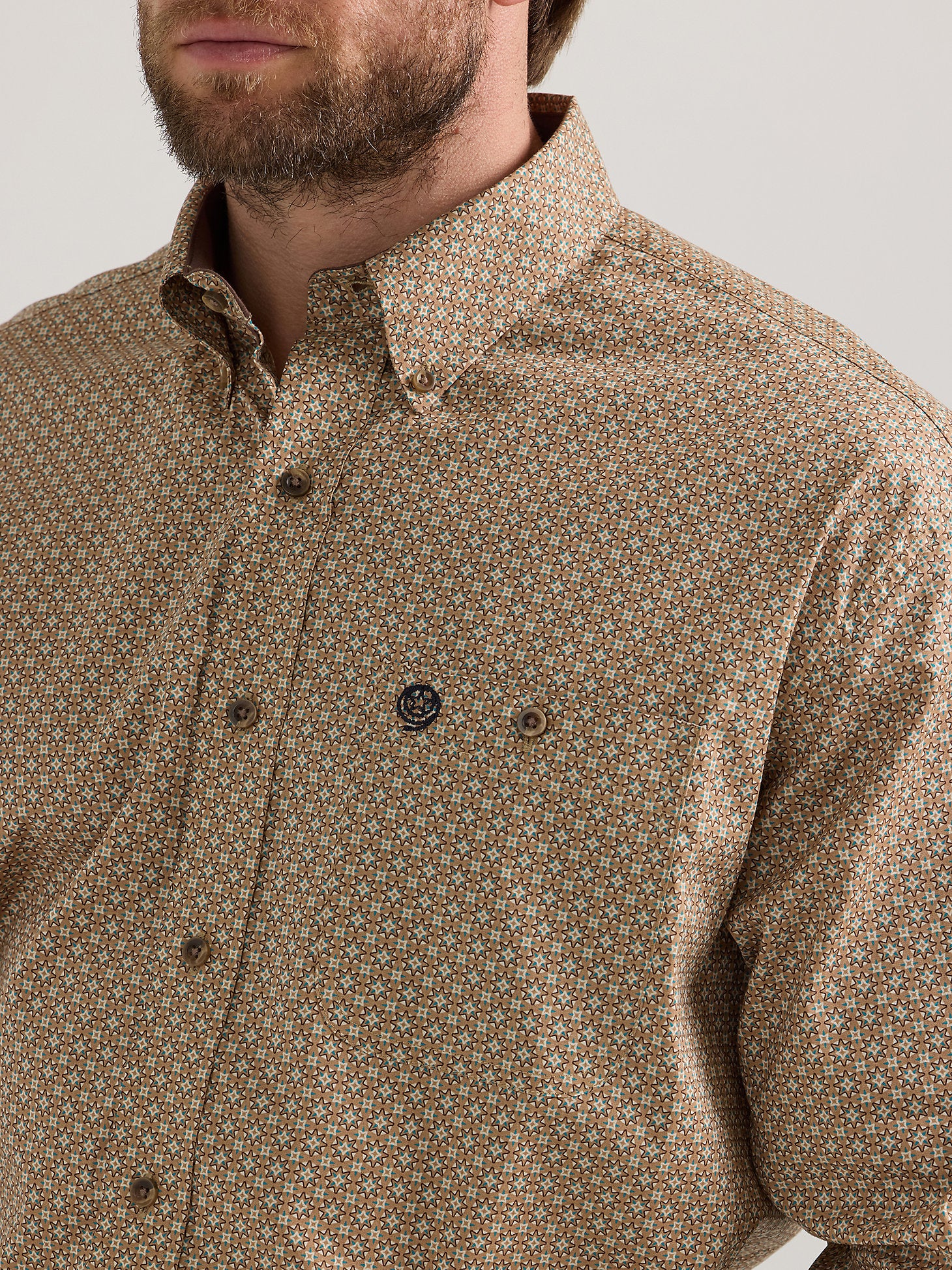 Wrangler George Strait Brown Sugar Men's Button Up - Image 3