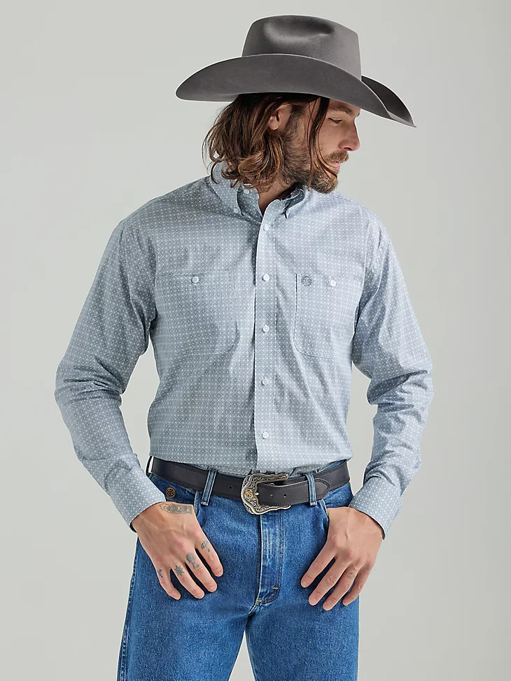 Final Sale ✨ Wrangler George Strait Grey Print - Image 2