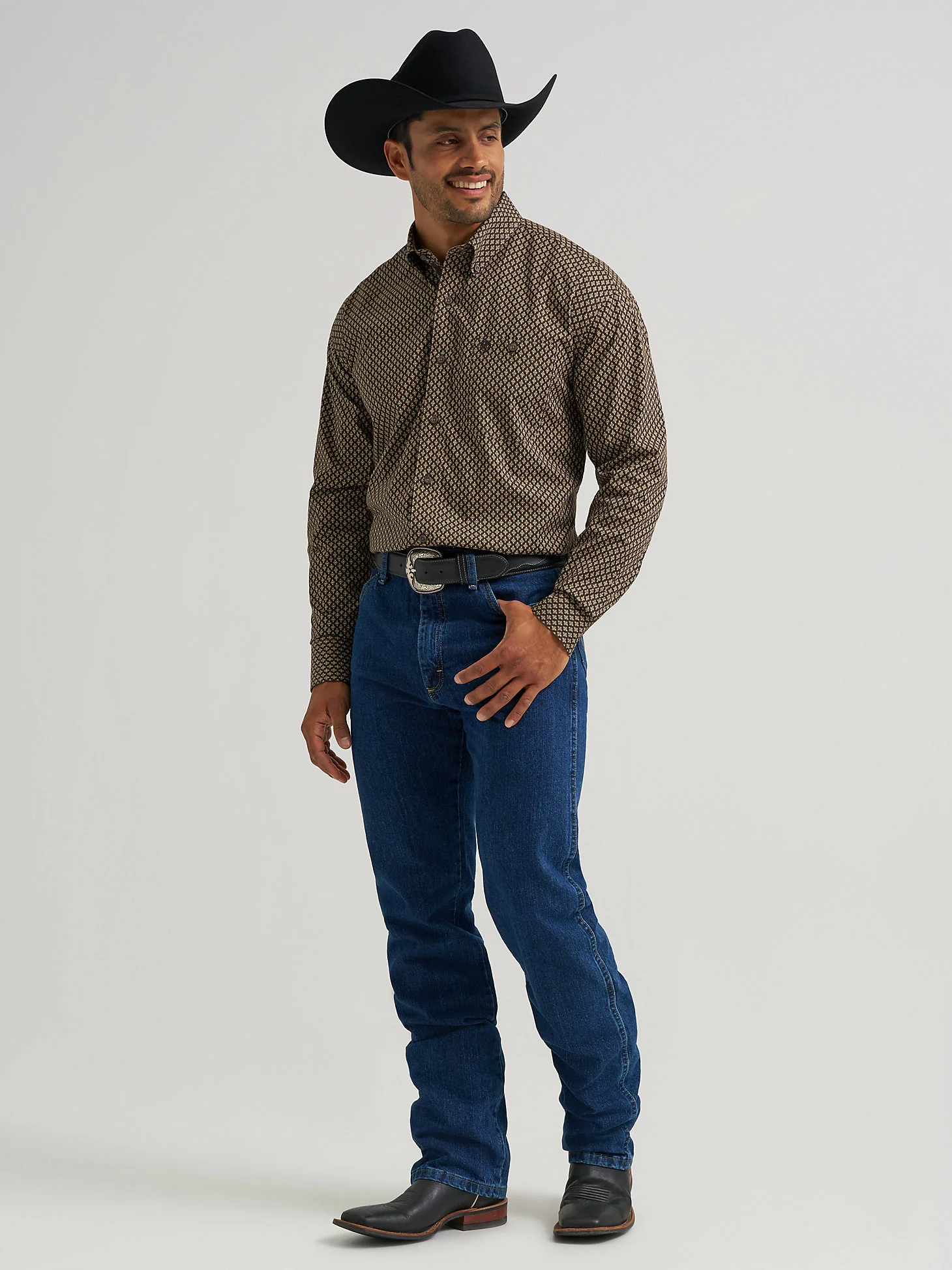 Wrangler George Strait Chocolate Men's Button Up - Image 3