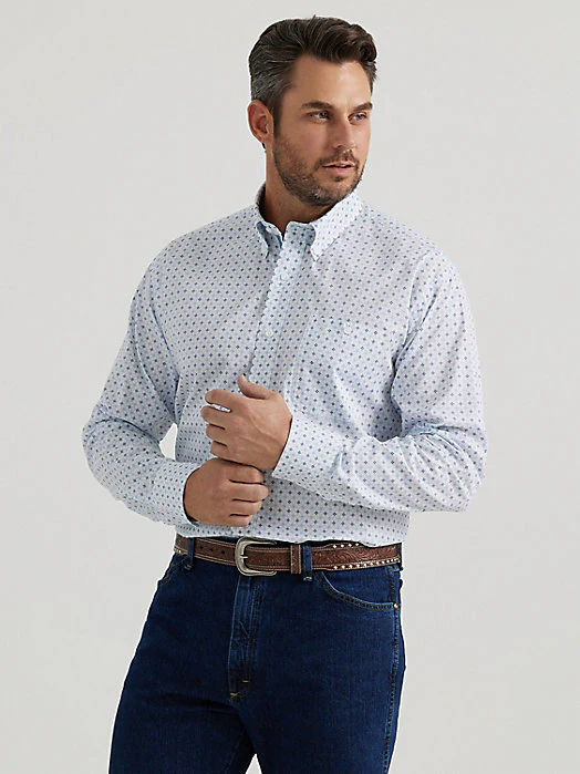 Wrangler George Strait Quattro Blue Men's Shirt - Image 2