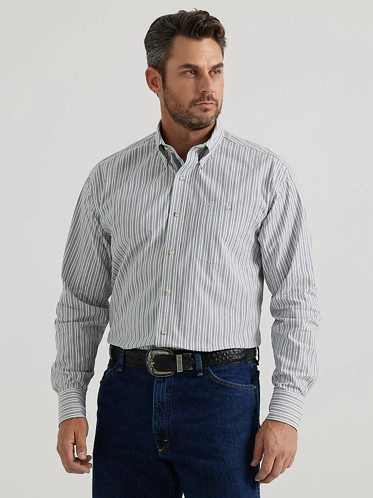 Wrangler George Strait Smoky Stripe Men's Shirt - Image 2