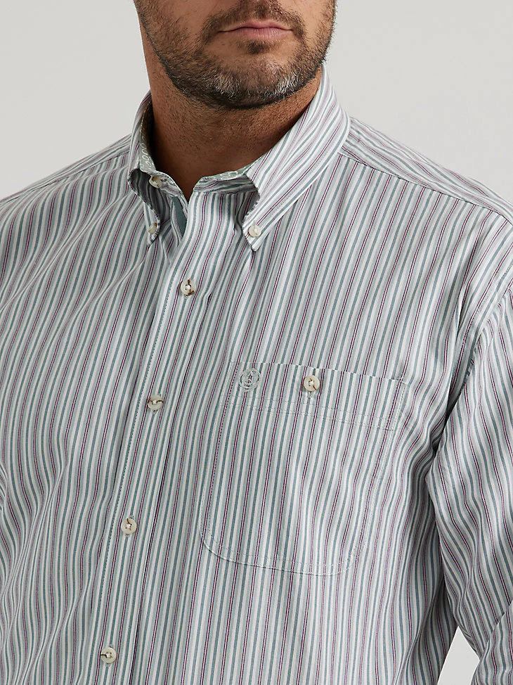 Wrangler George Strait Smoky Stripe Men's Shirt - Image 4