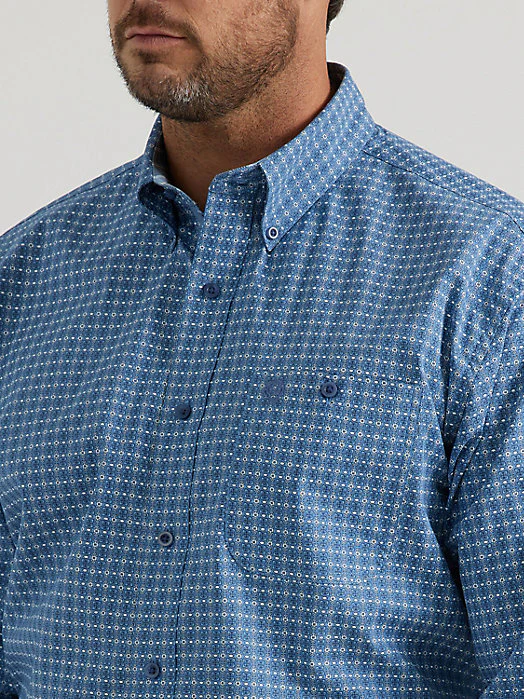 Wrangler George Strait Stony Blue Men's Shirt - Image 4