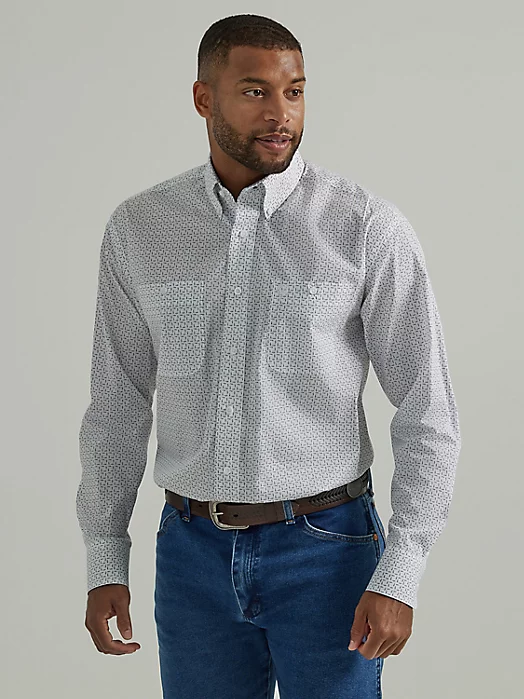 Final Sale ✨ Wrangler George Strait White Button Down