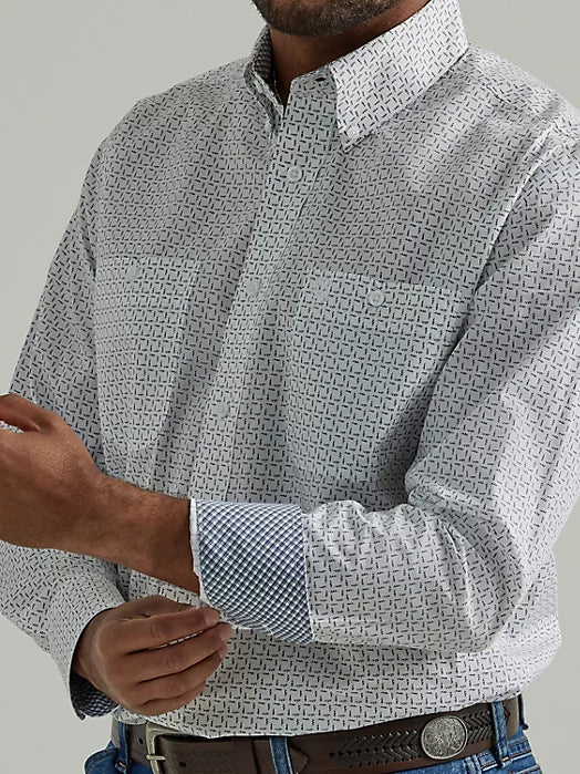 Final Sale ✨ Wrangler George Strait White Button Down - Image 3