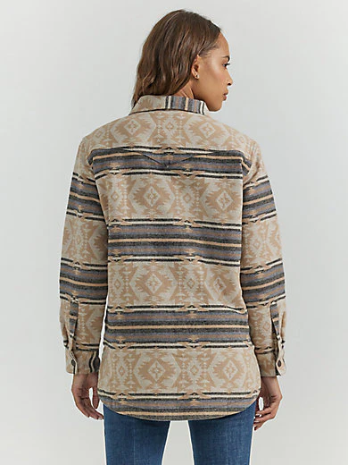 Wrangler Haulin Shacket Tan - Image 2