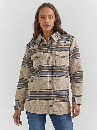 Wrangler Haulin Shacket Tan - Image 3