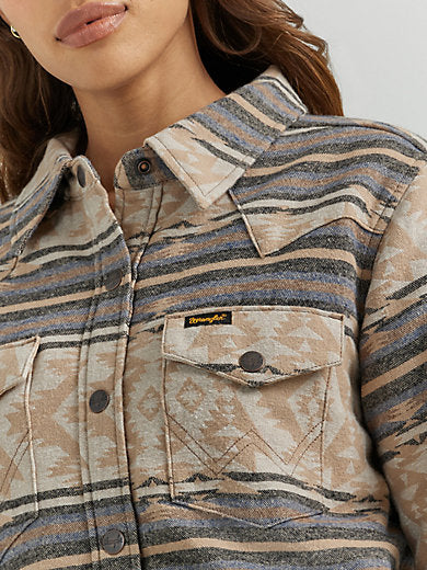 Wrangler Haulin Shacket Tan - Image 5